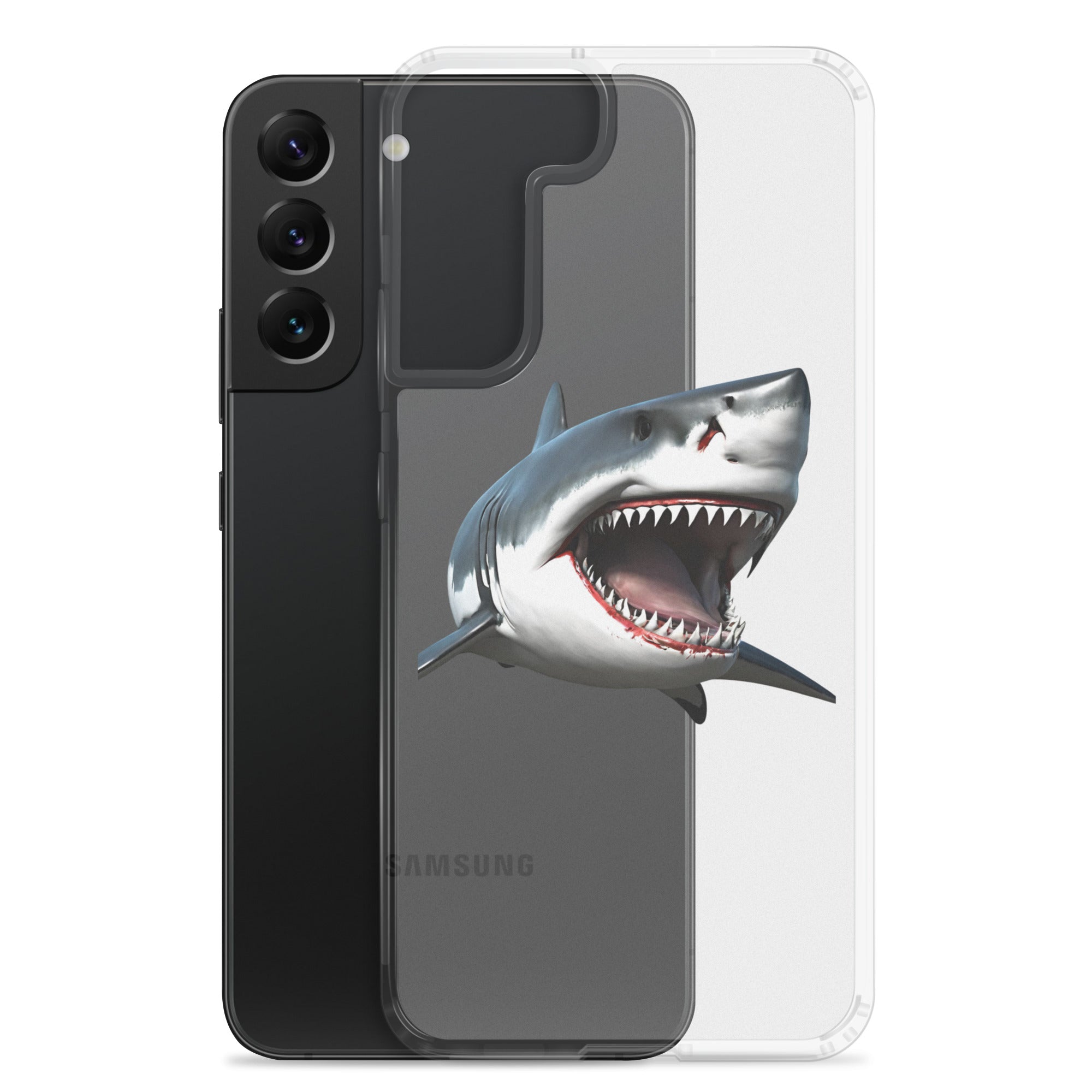 Great White Bite Clear Case for Samsung®