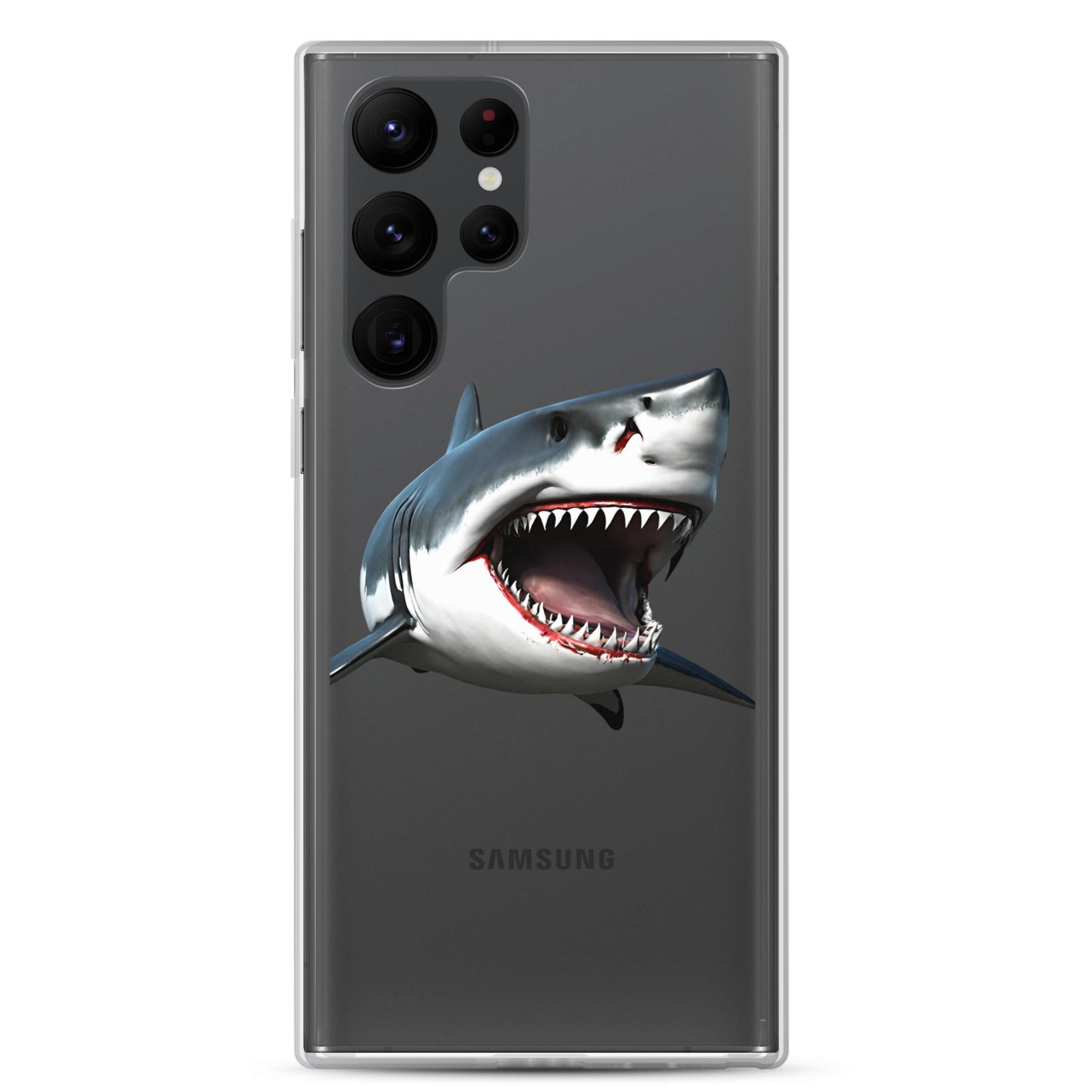 Great White Bite Clear Case for Samsung®