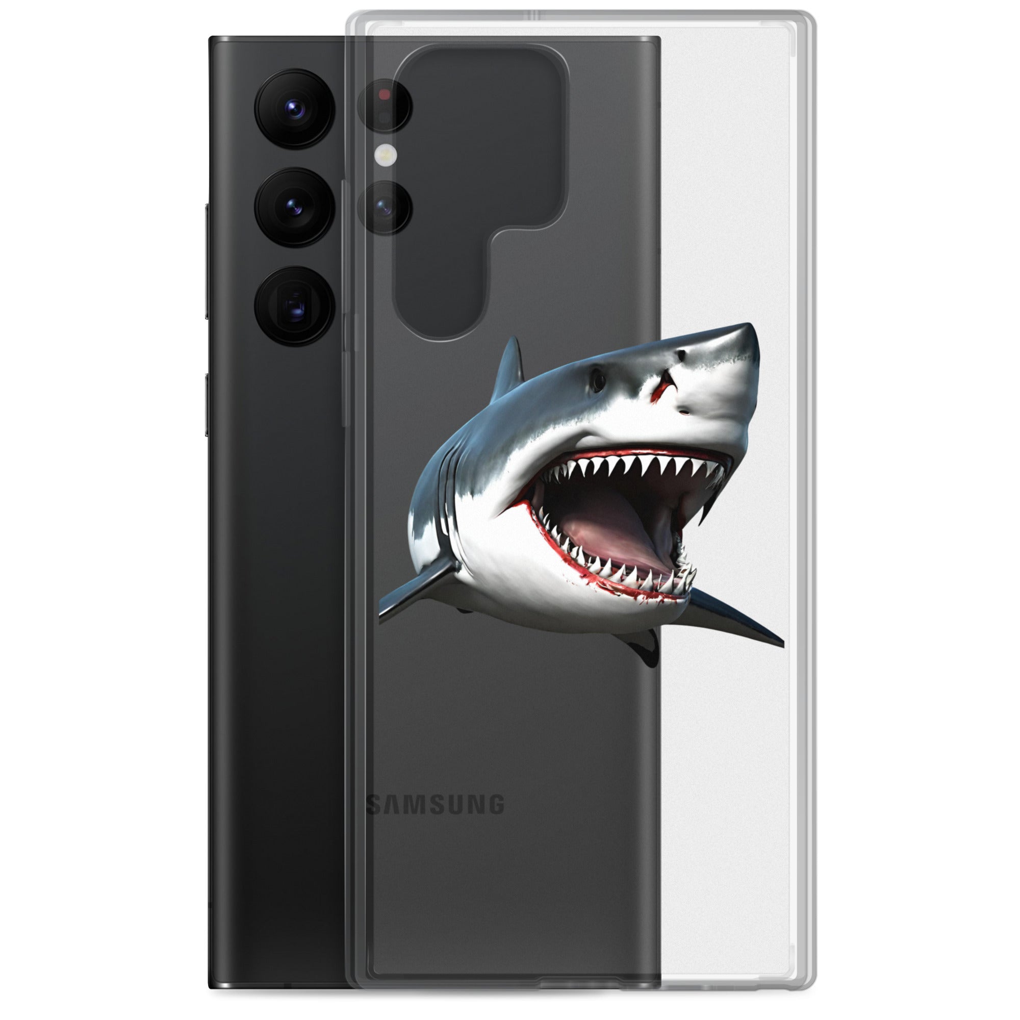 Great White Bite Clear Case for Samsung®