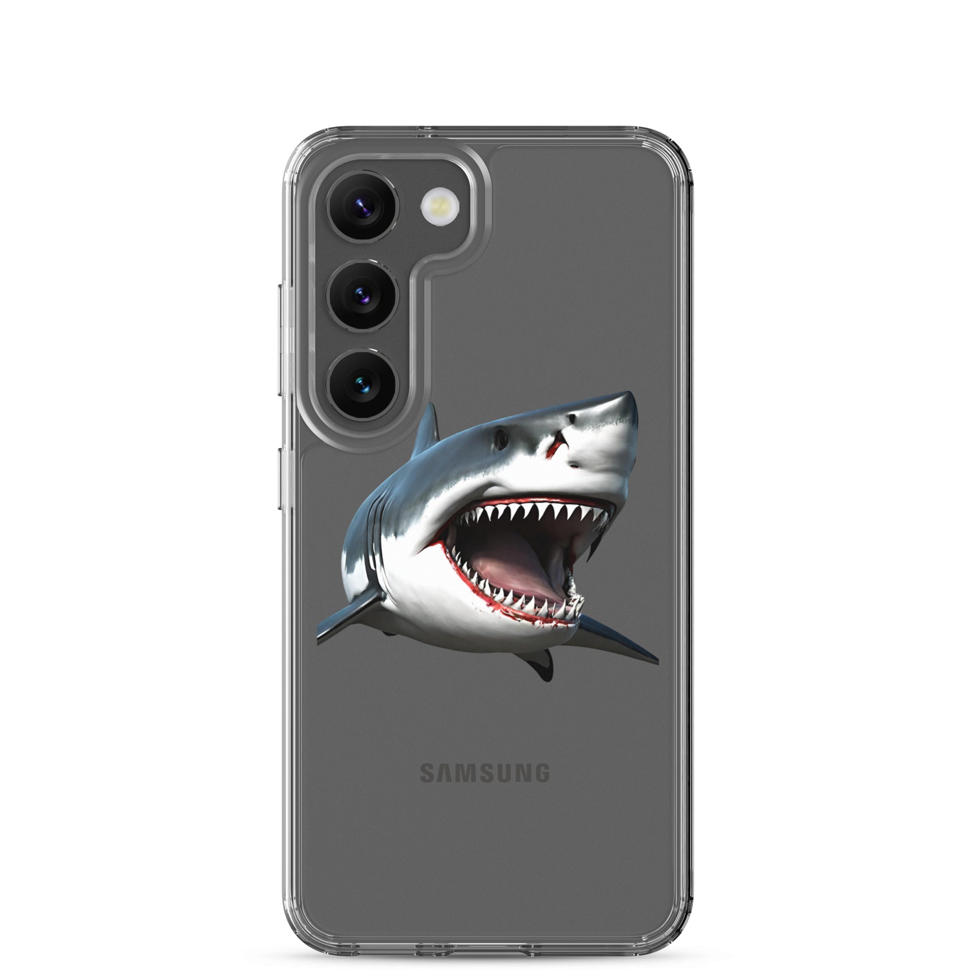 Great White Bite Clear Case for Samsung®