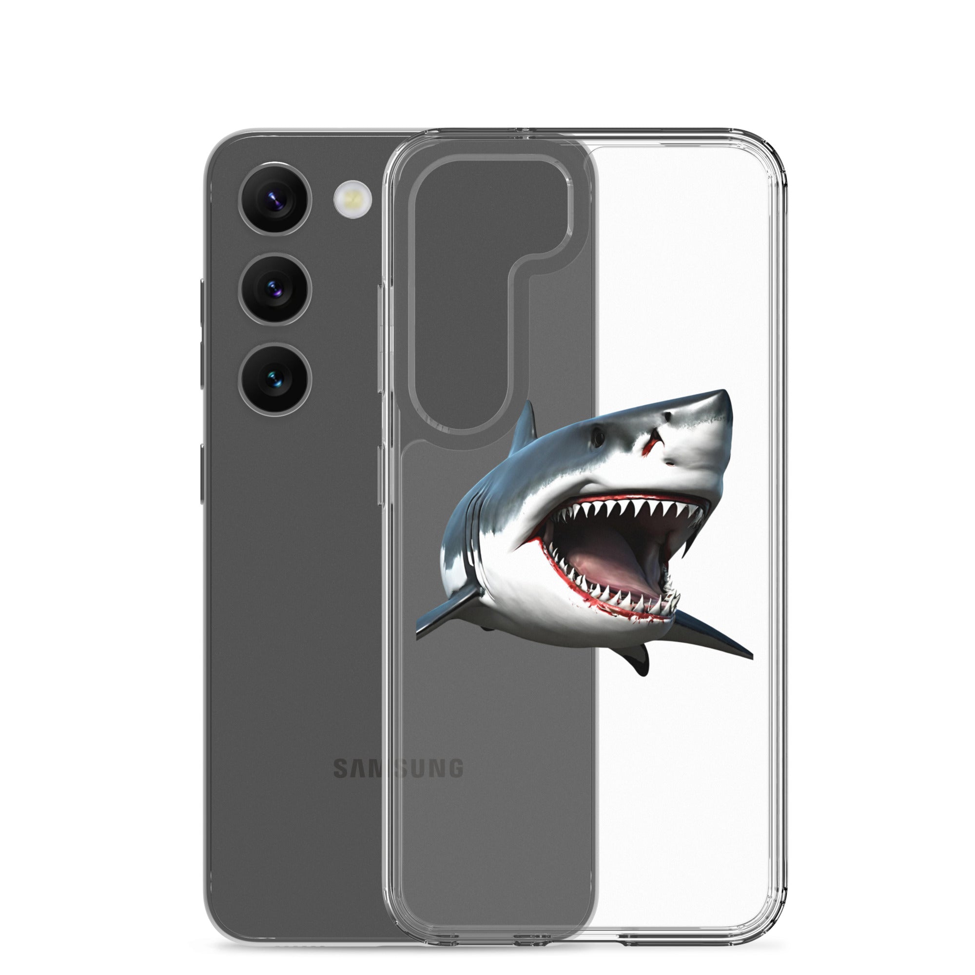 Great White Bite Clear Case for Samsung®