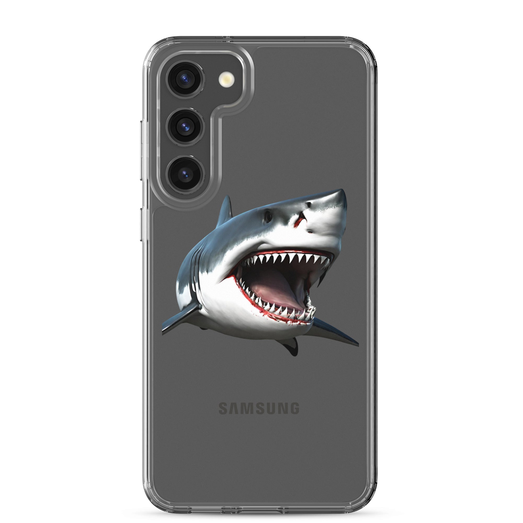 Great White Bite Clear Case for Samsung®