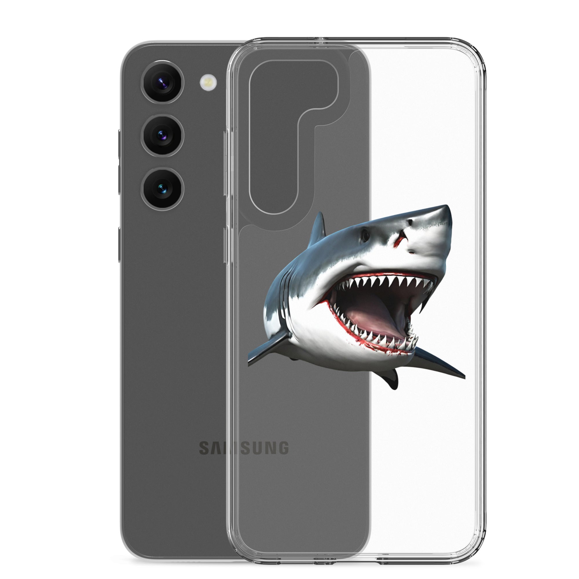 Great White Bite Clear Case for Samsung®