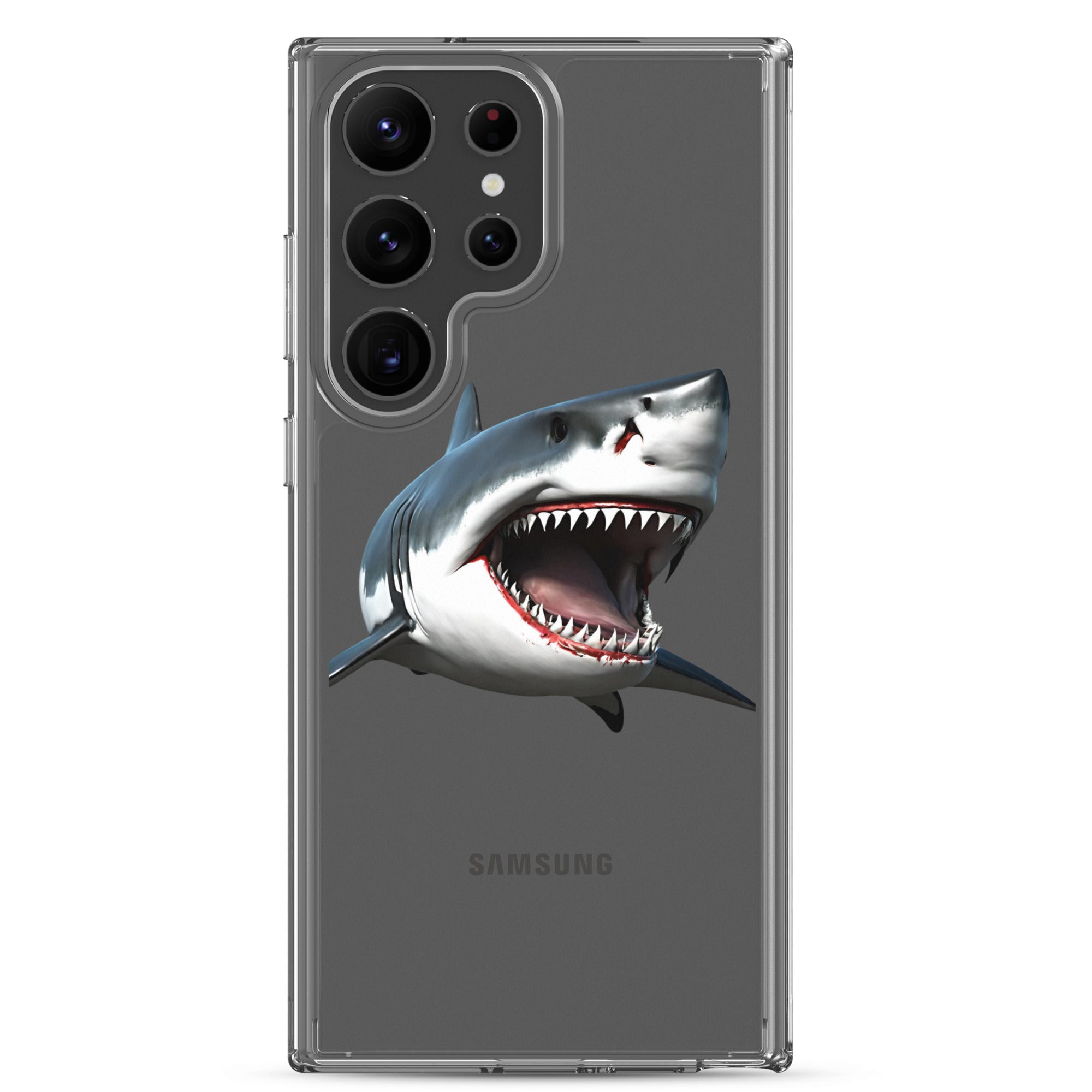 Great White Bite Clear Case for Samsung®