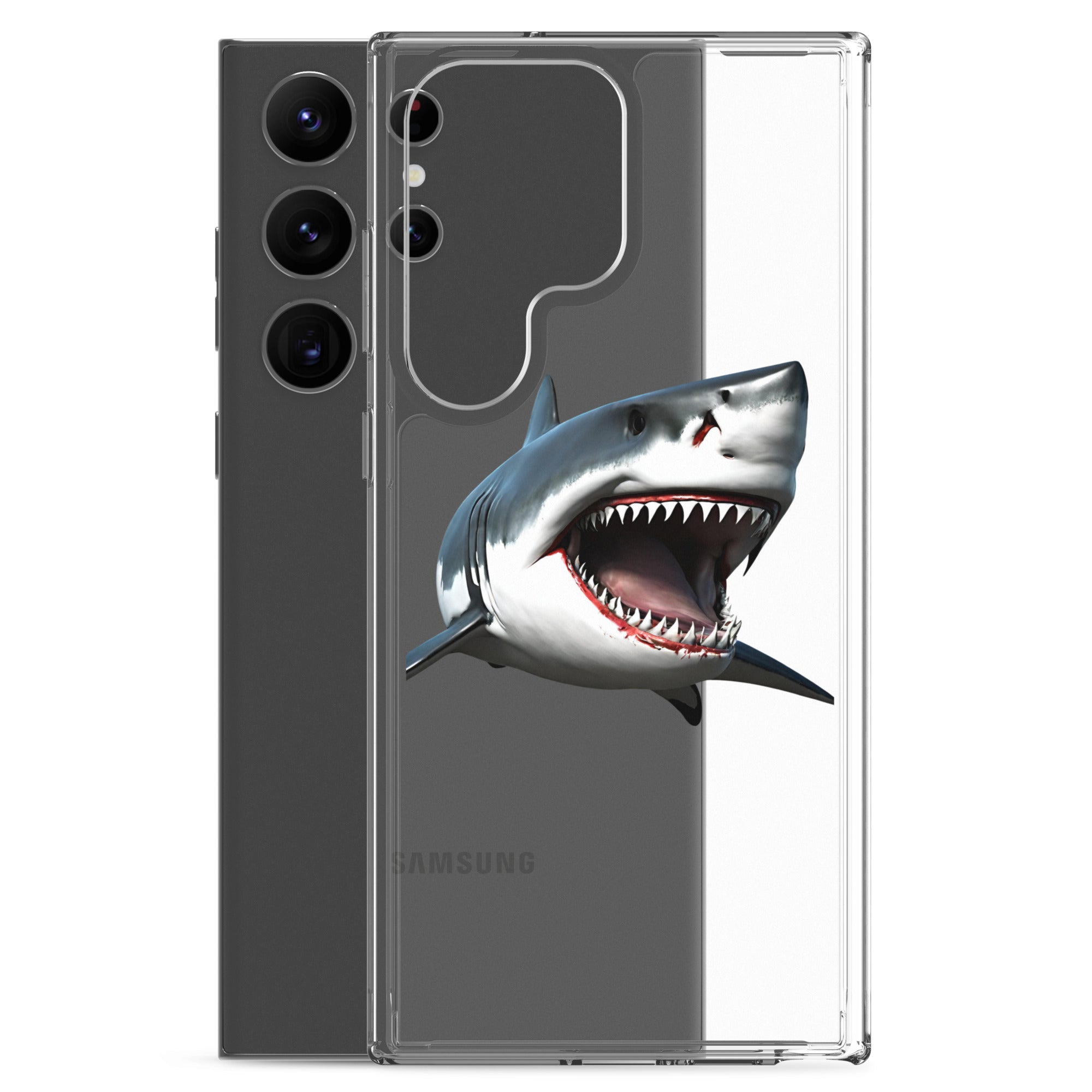 Great White Bite Clear Case for Samsung®