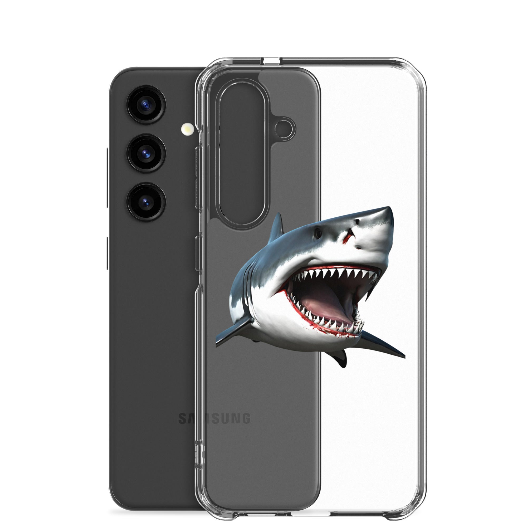 Great White Bite Clear Case for Samsung®