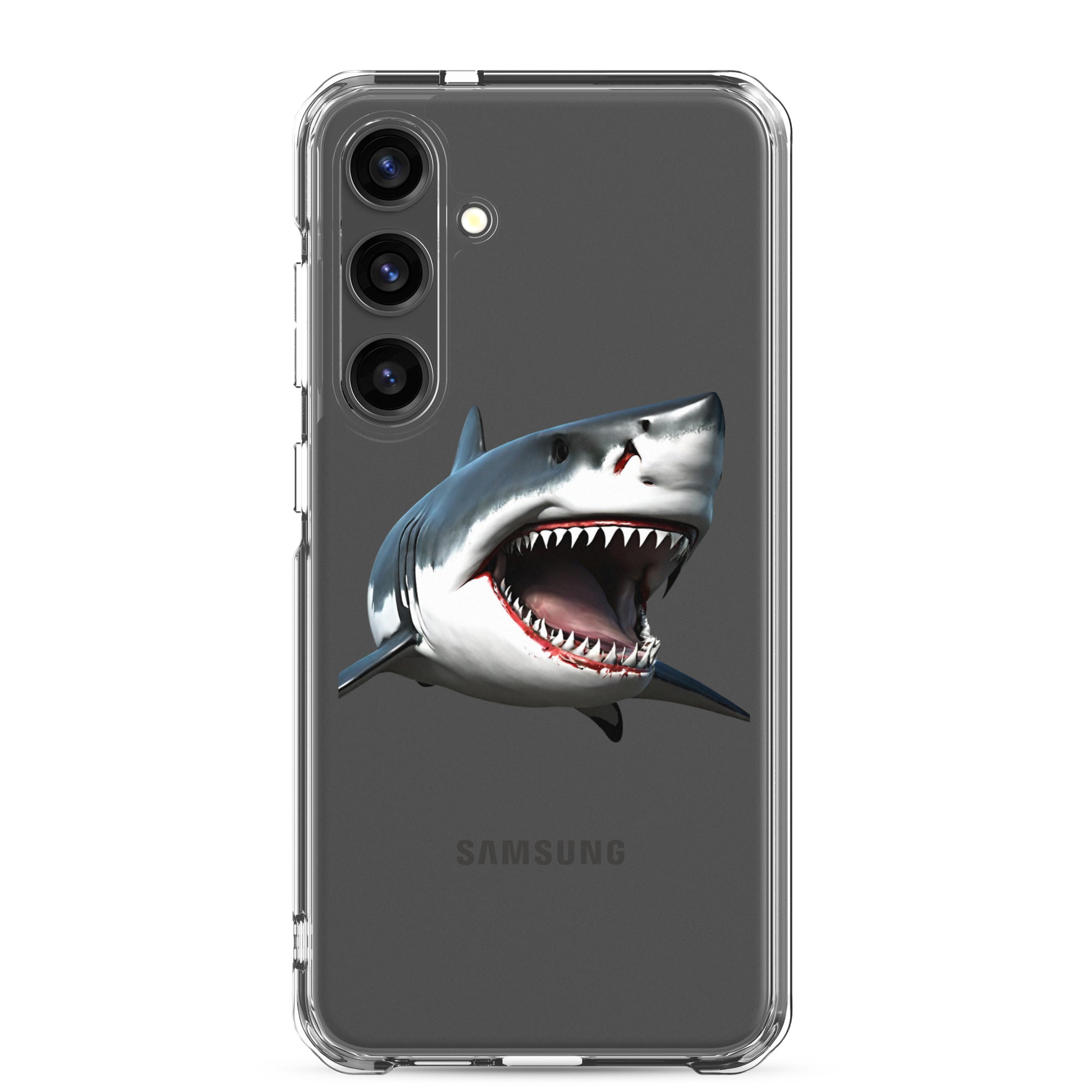 Great White Bite Clear Case for Samsung®