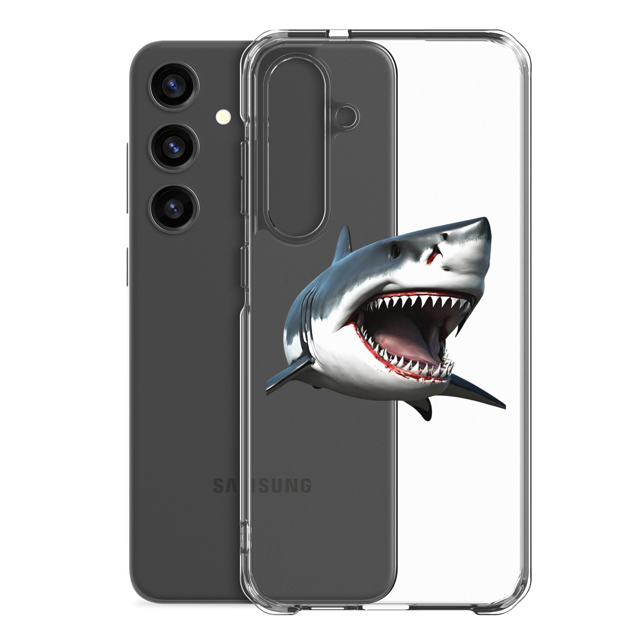 Great White Bite Clear Case for Samsung®