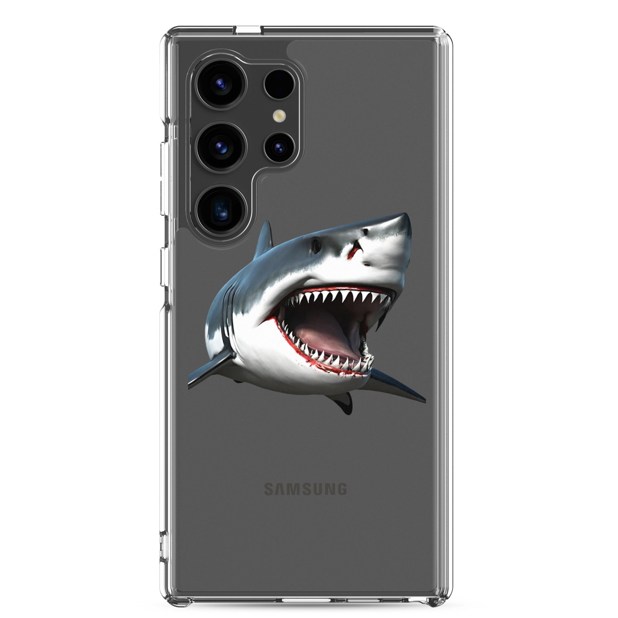 Great White Bite Clear Case for Samsung®