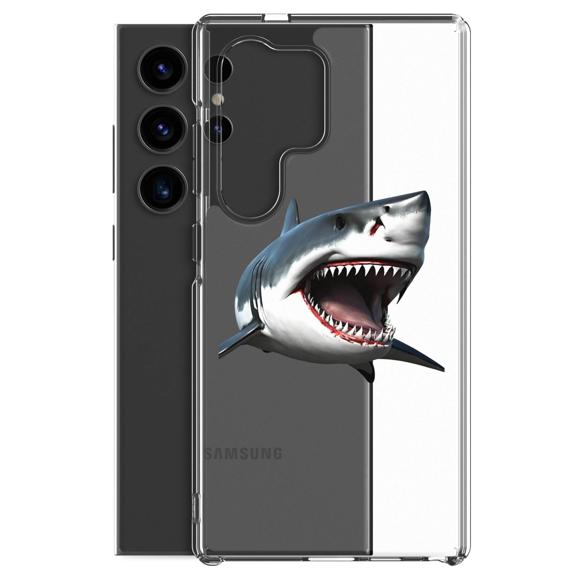 Great White Bite Clear Case for Samsung®