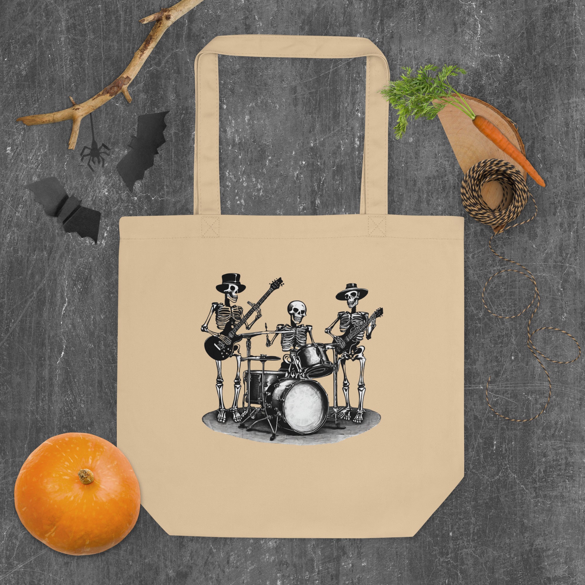 Skeleton Band Eco Tote Bag