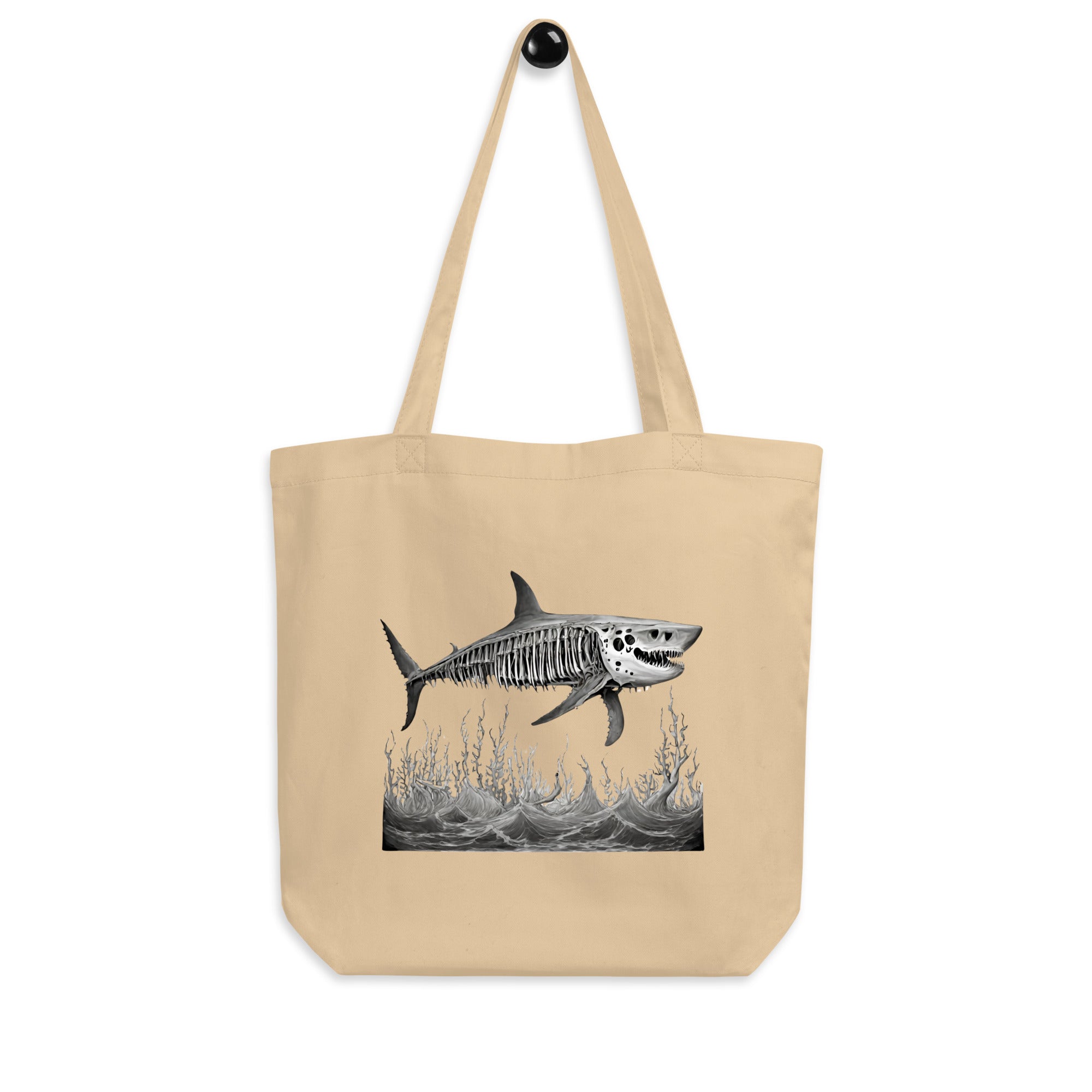 Skeleton Shark Eco Tote Bag