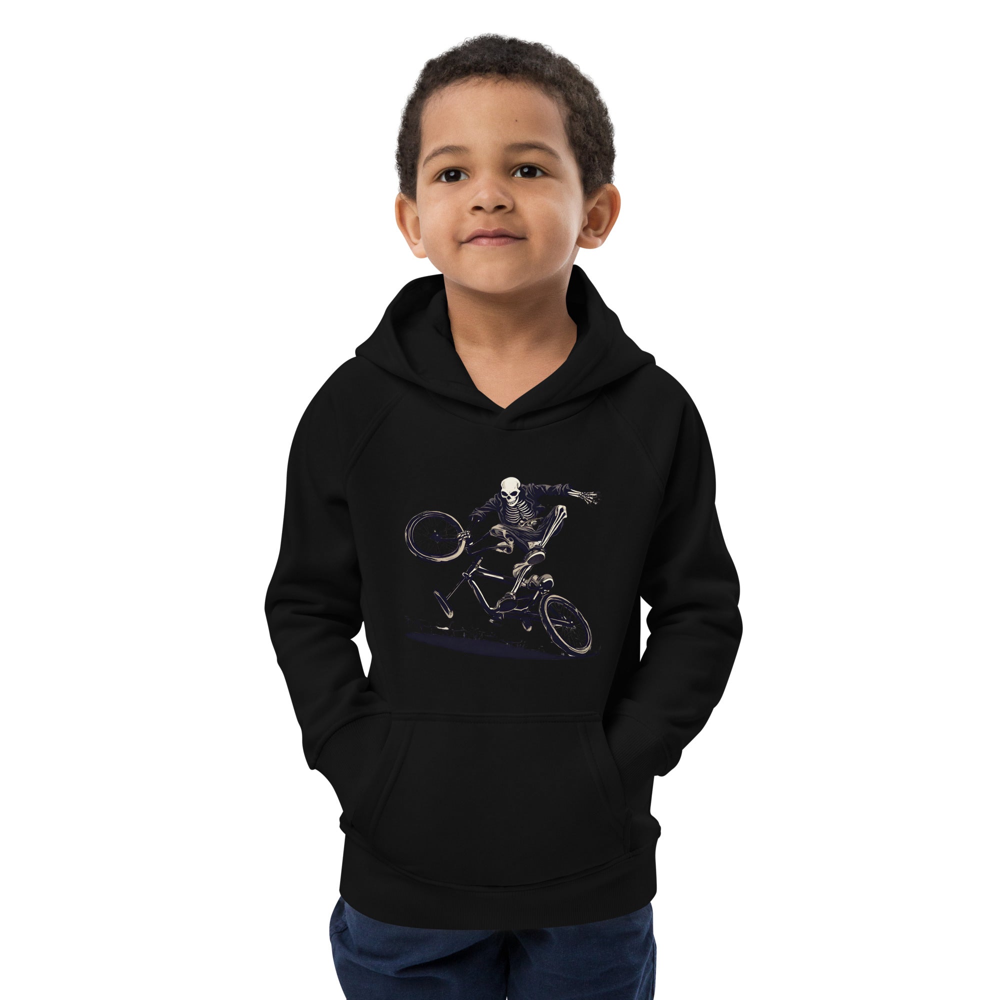 Till the Wheels Fall Off Kids Eco Hoodie