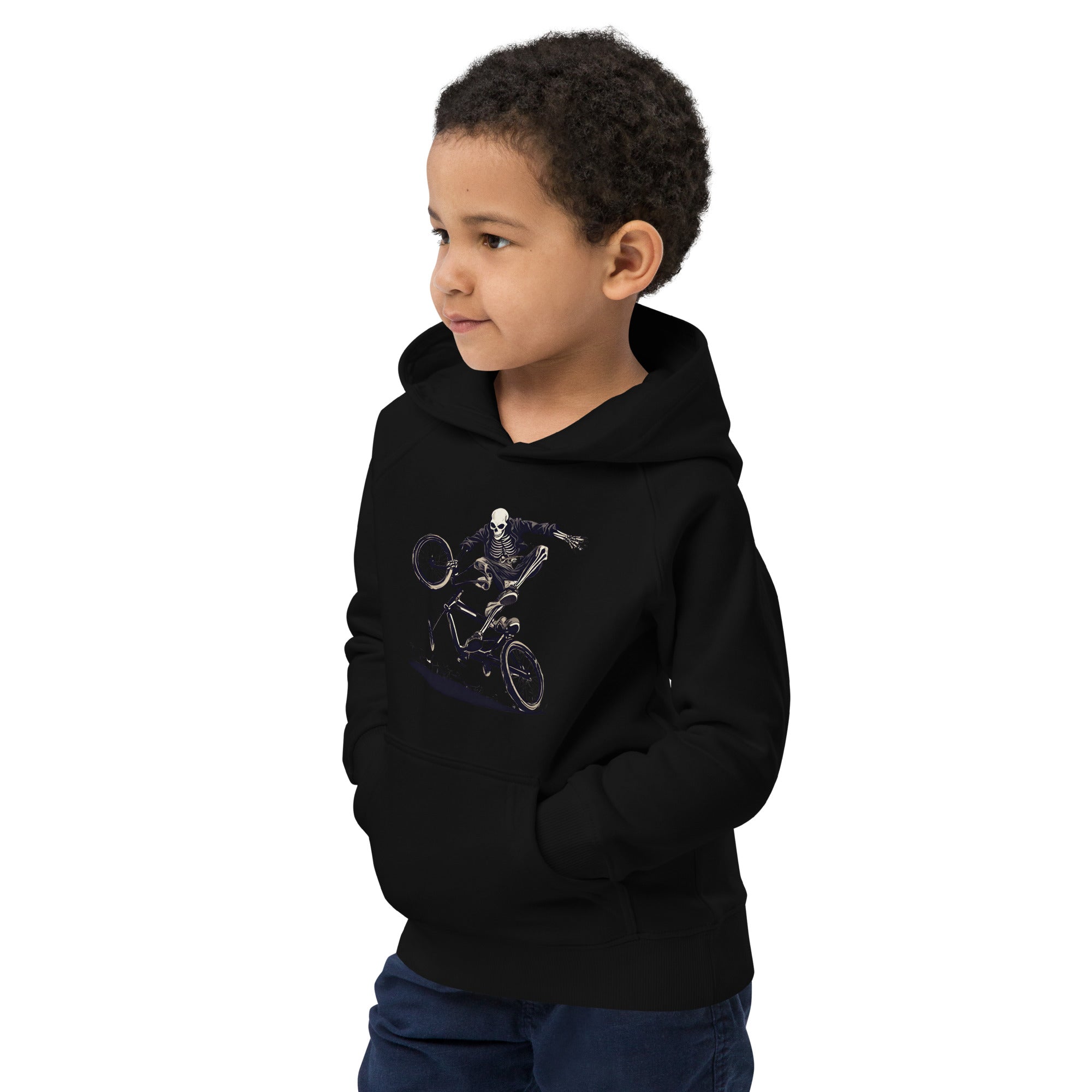 Till the Wheels Fall Off Kids Eco Hoodie