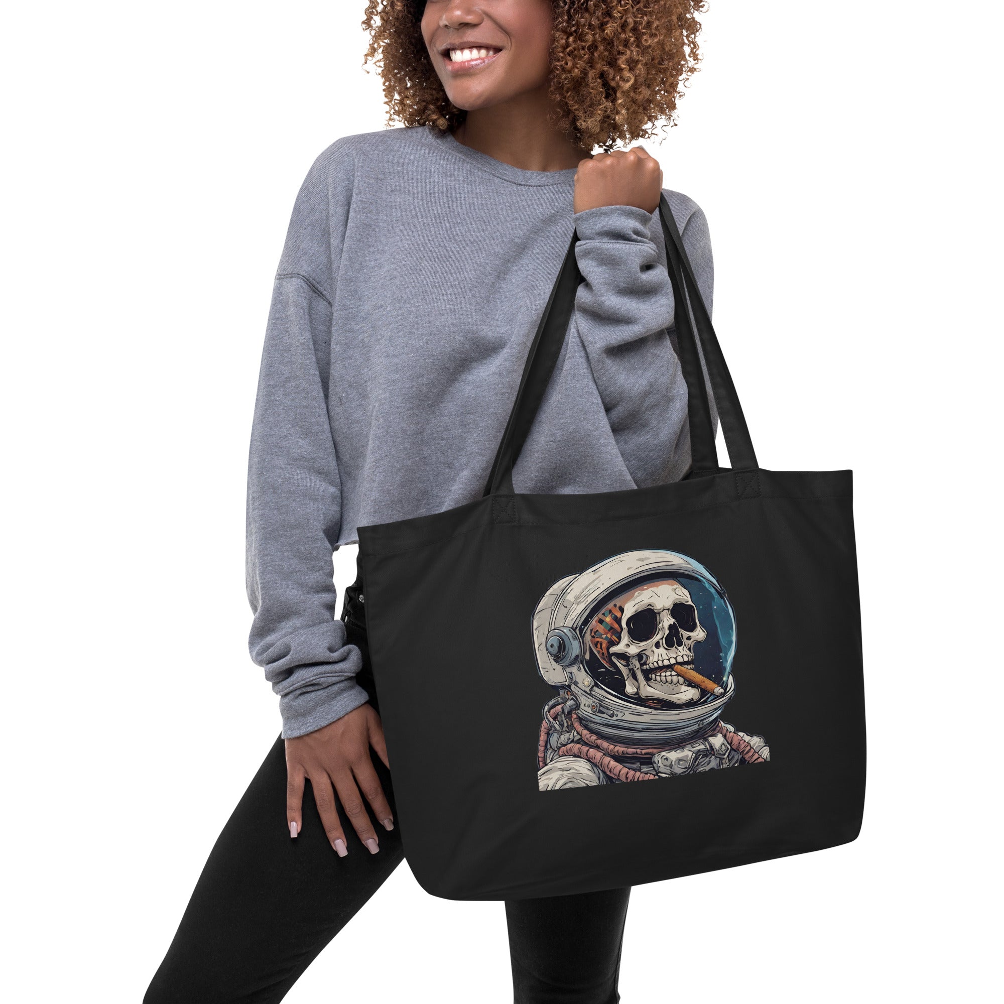 Space Blaze Large Organic Tote Bag