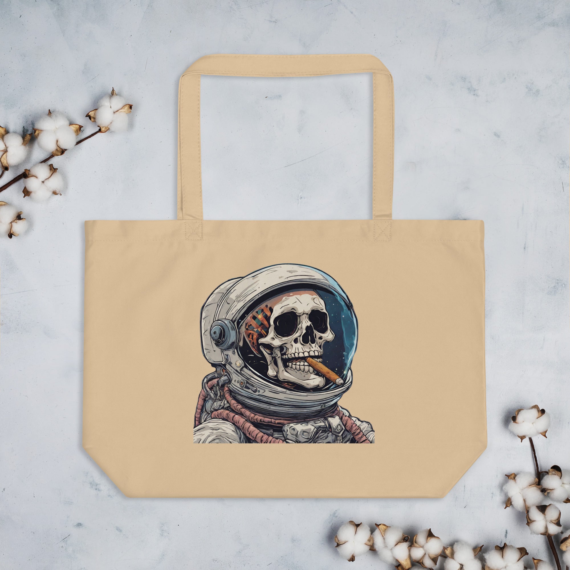 Space Blaze Large Organic Tote Bag