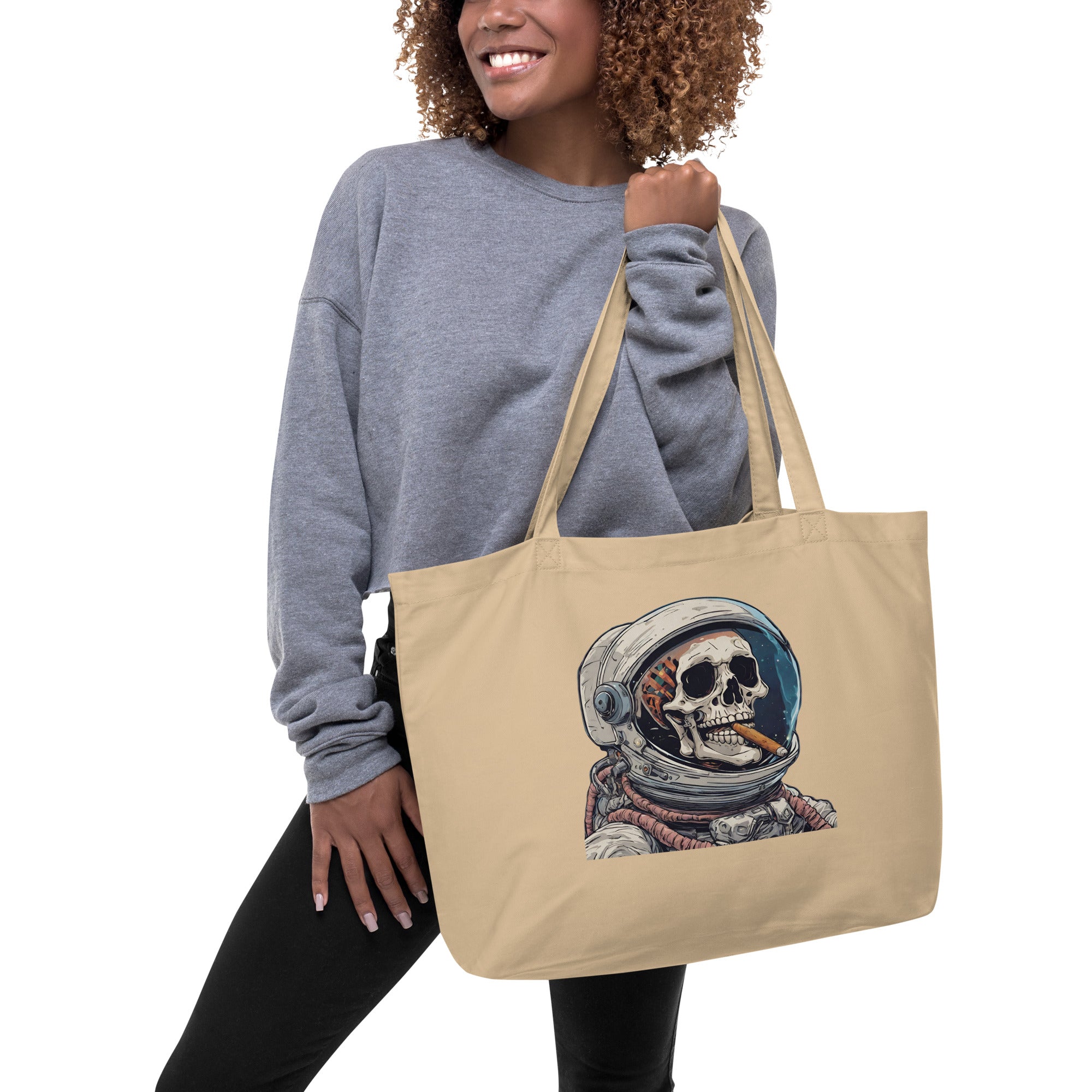 Space Blaze Large Organic Tote Bag