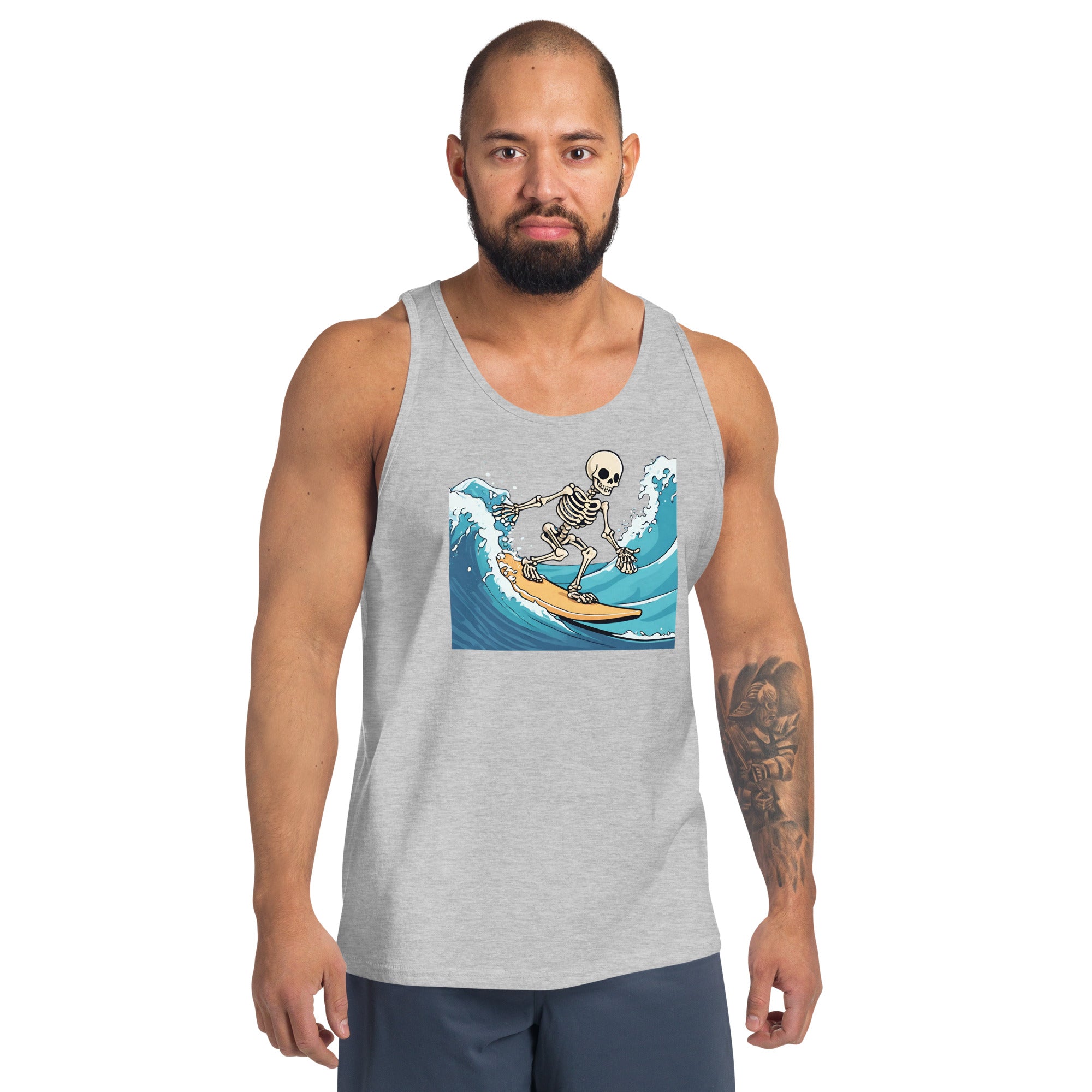 Surfing Skeleton Men's Tank Top