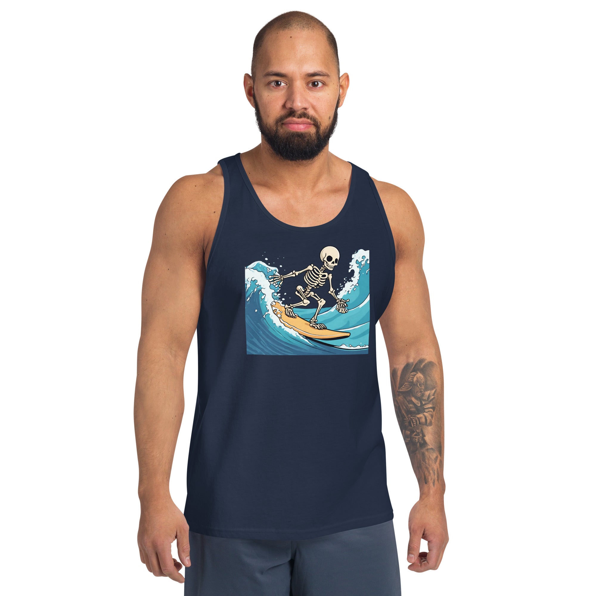 Surfing Skeleton Men's Tank Top