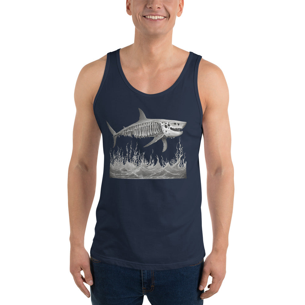 Skeleton Shark Men's Tank Top