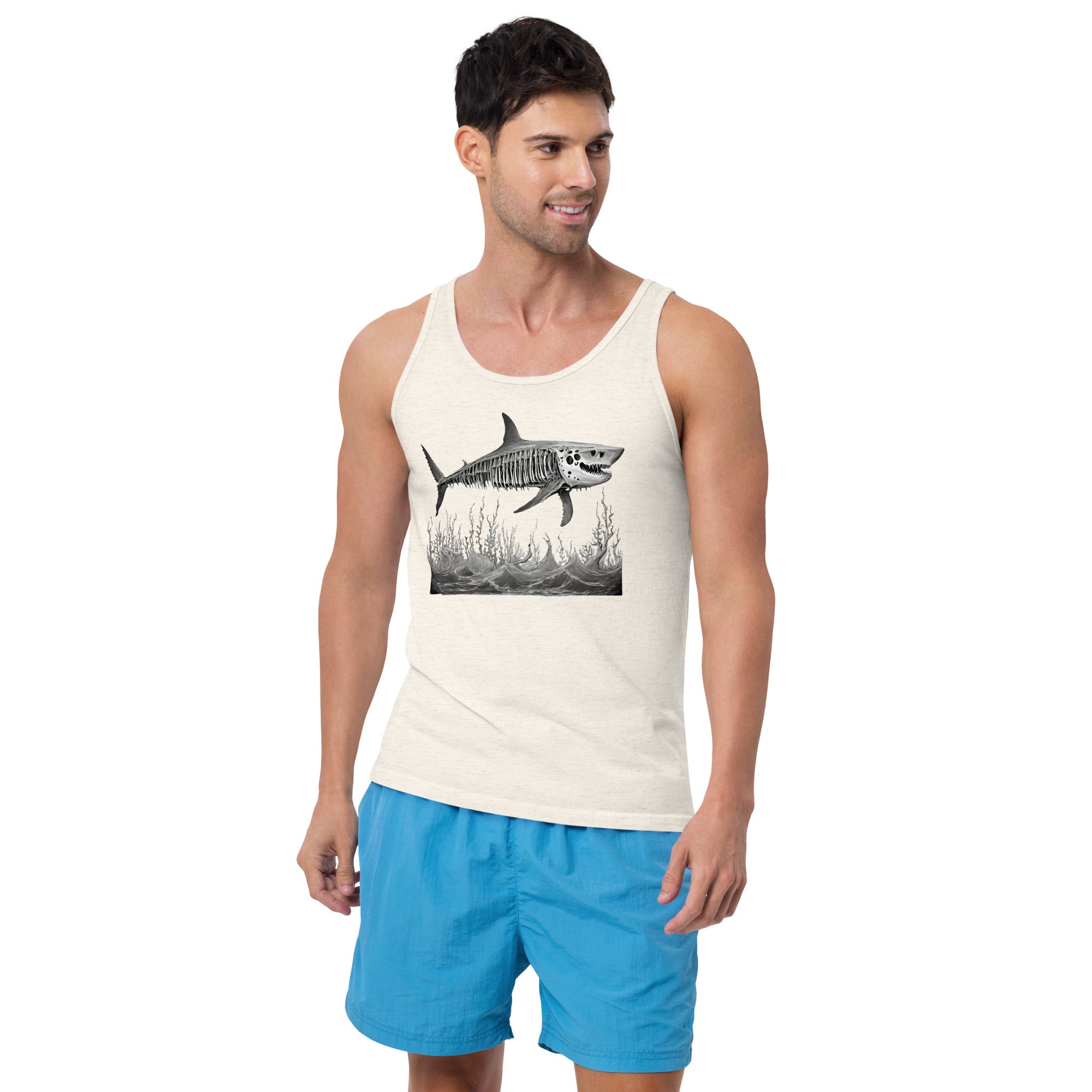 Skeleton Shark Men's Tank Top