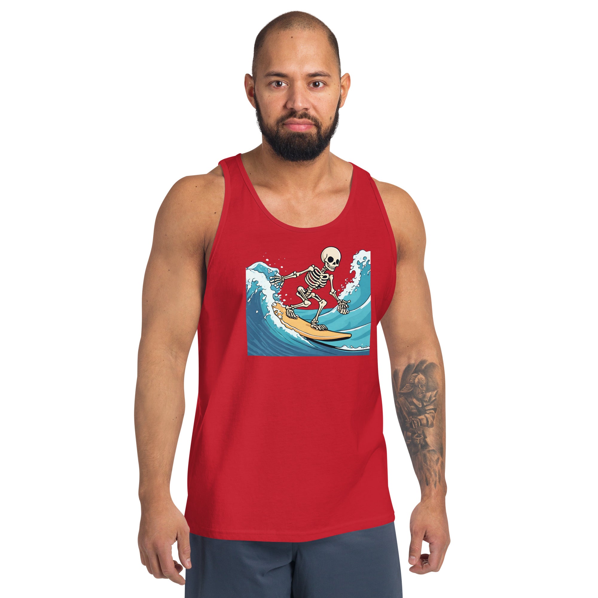 Surfing Skeleton Men's Tank Top