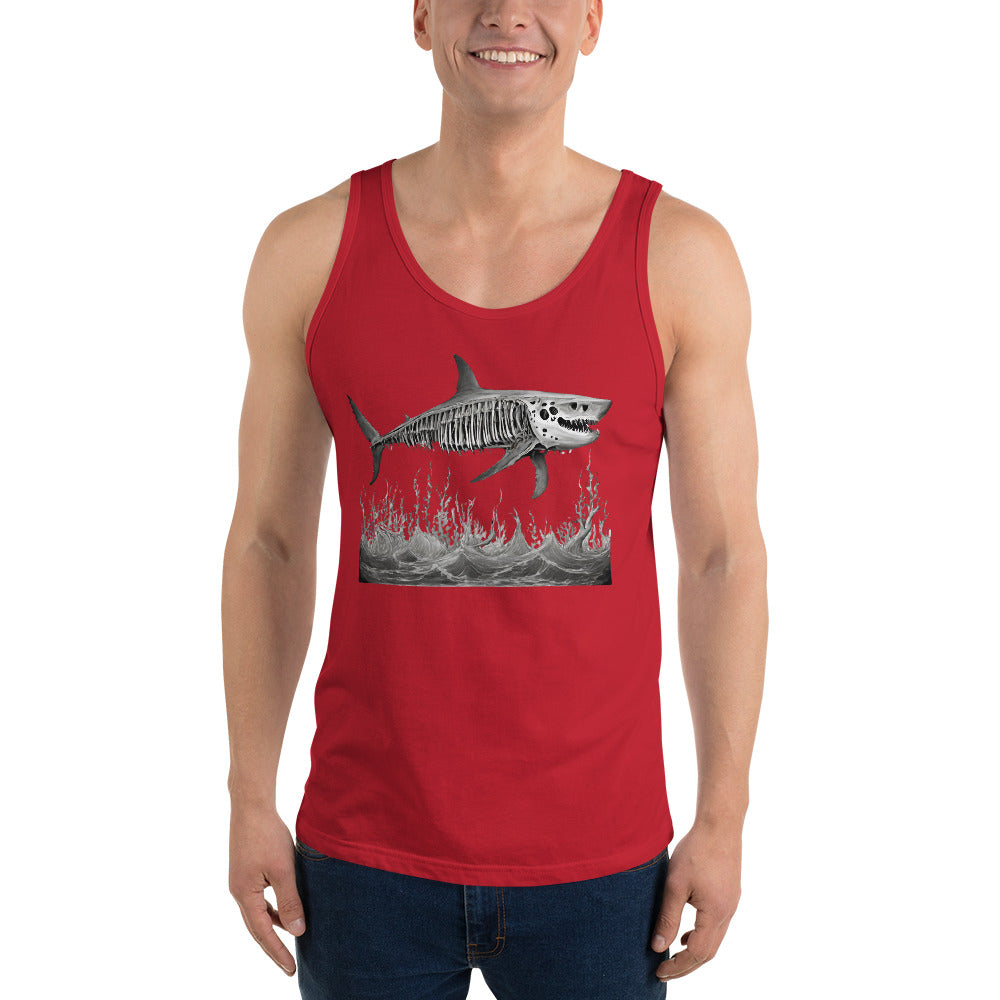 Skeleton Shark Men's Tank Top