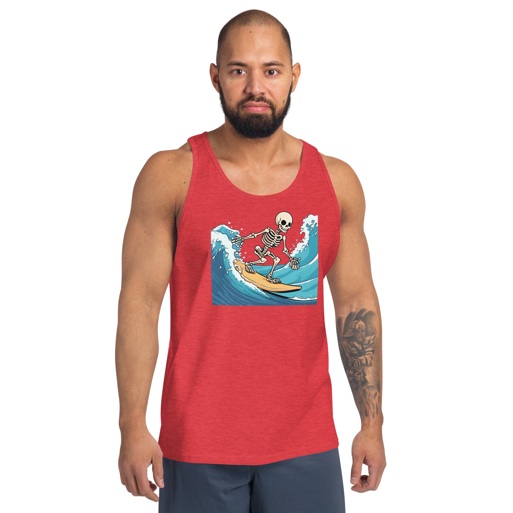 Surfing Skeleton Men's Tank Top