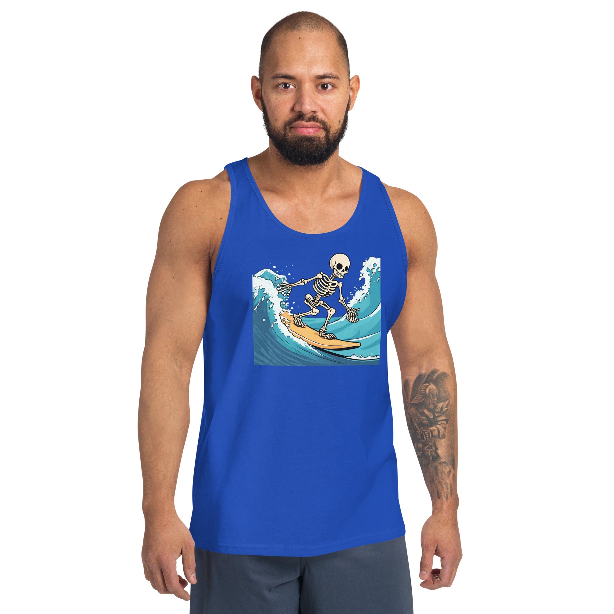 Surfing Skeleton Men's Tank Top