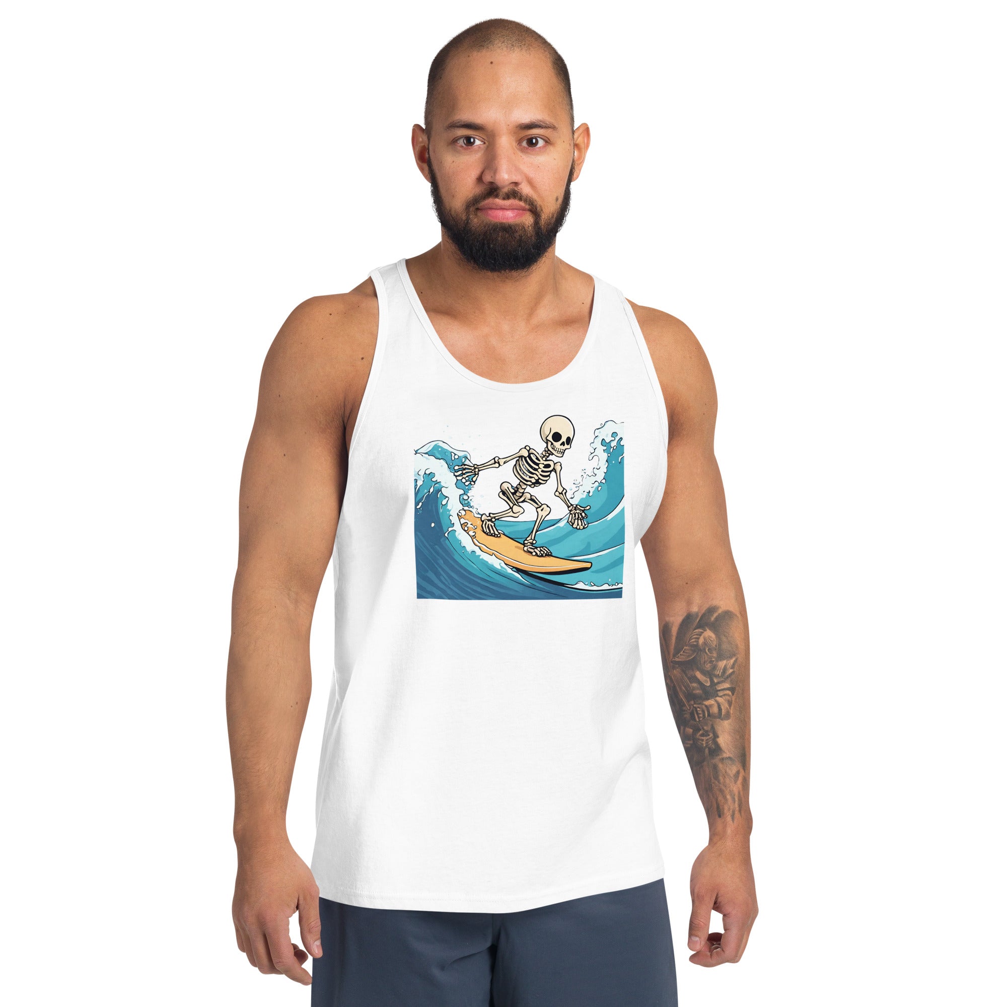 Surfing Skeleton Men's Tank Top