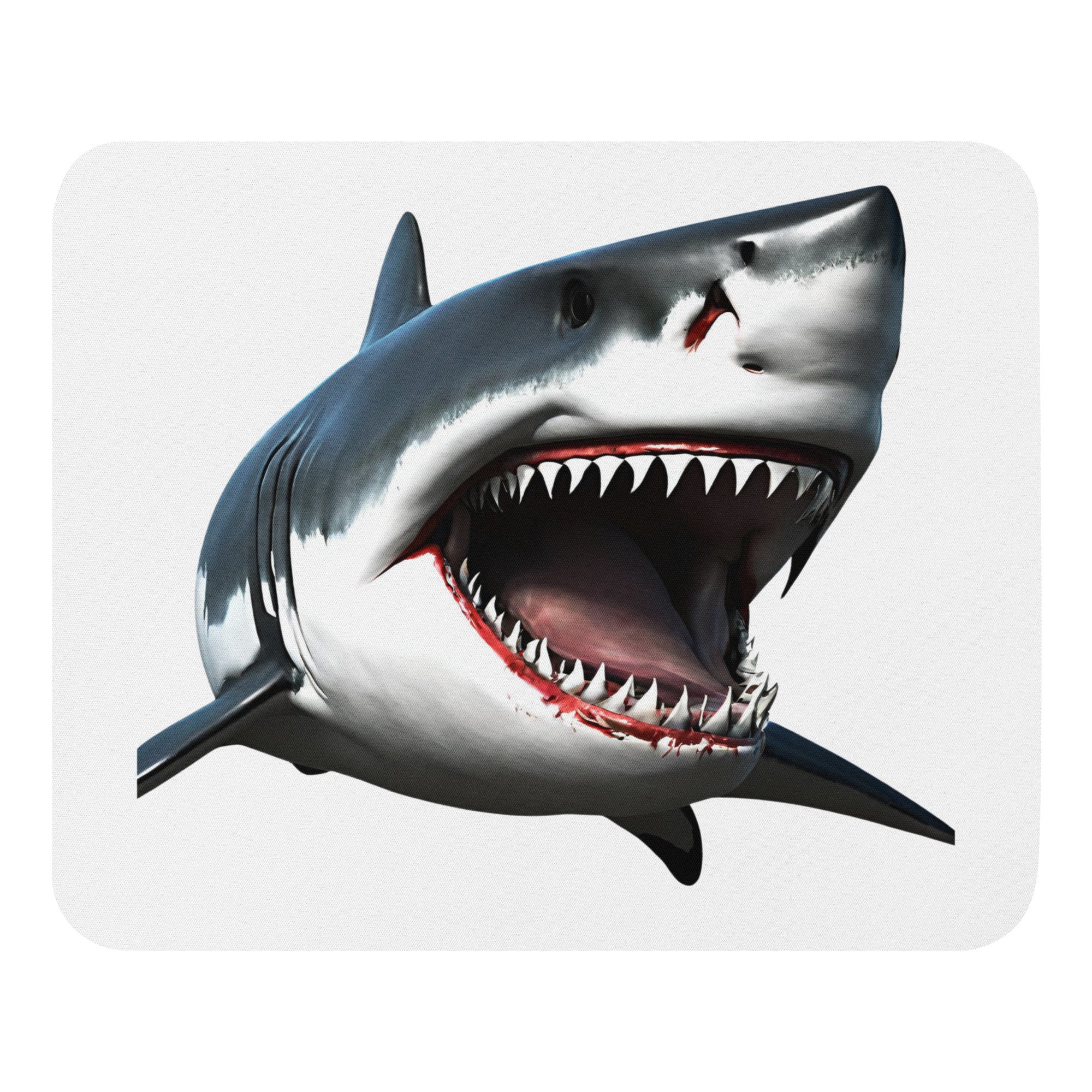 Great White Bite Mouse pad