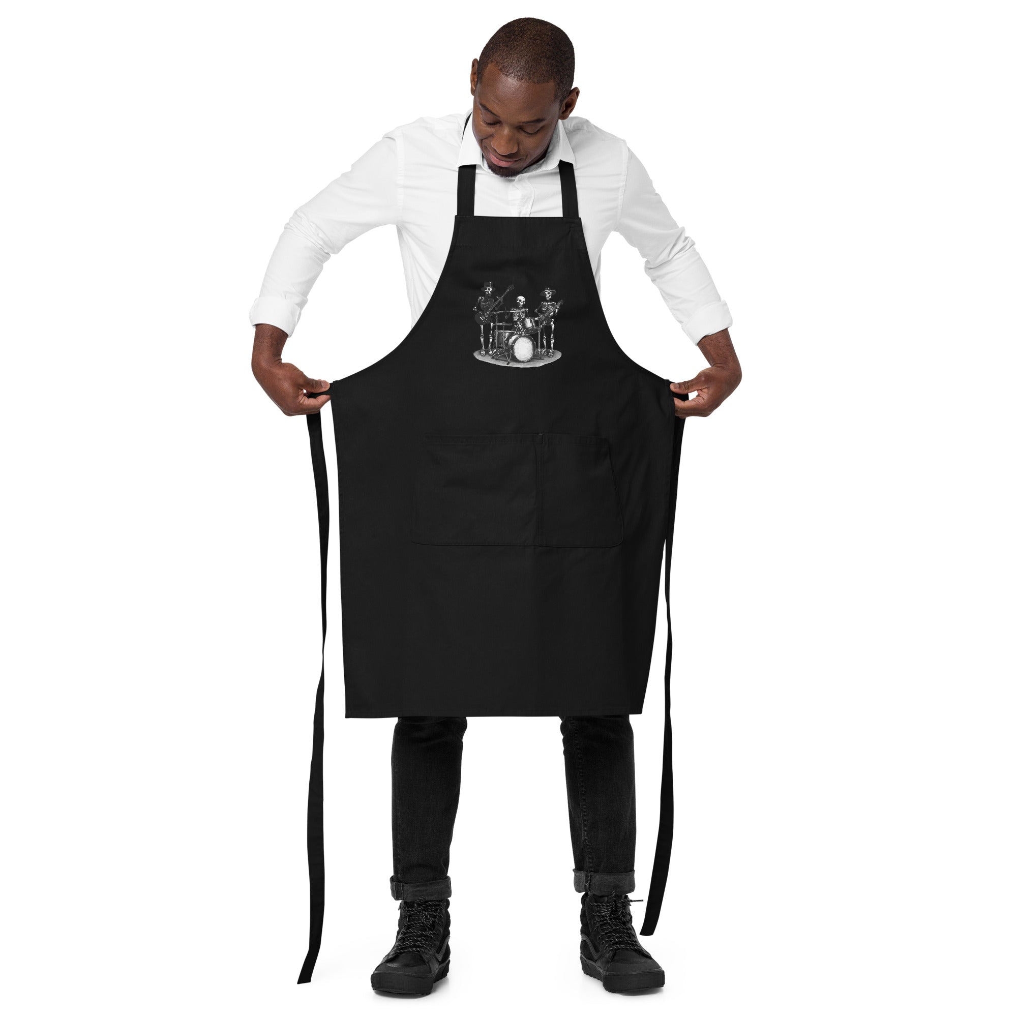 Skeleton Band Organic Cotton Apron