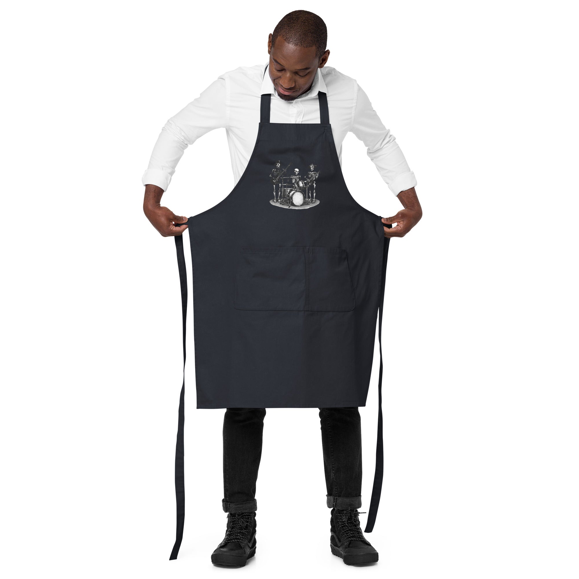 Skeleton Band Organic Cotton Apron