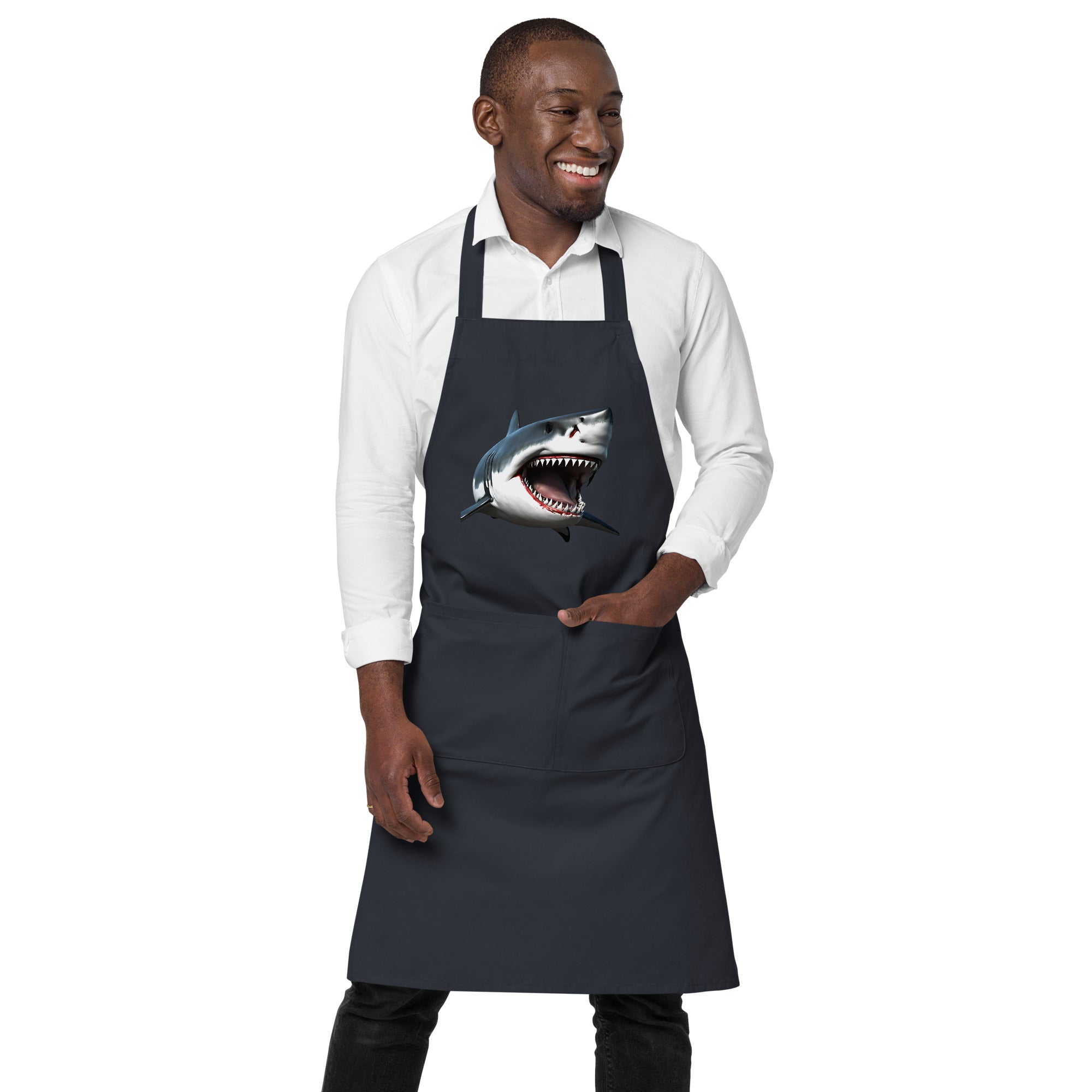 Great White Bite Organic Cotton Apron