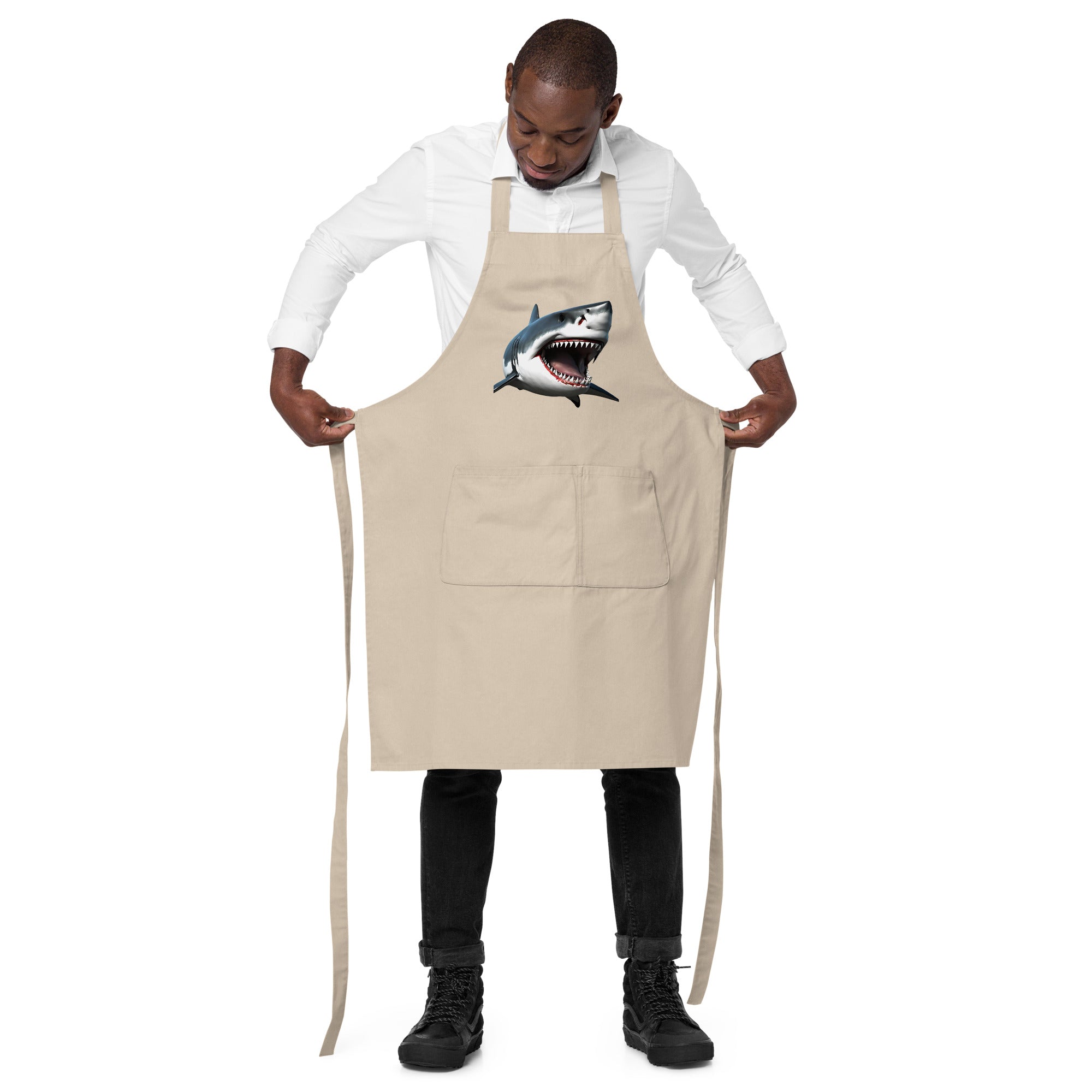 Great White Bite Organic Cotton Apron