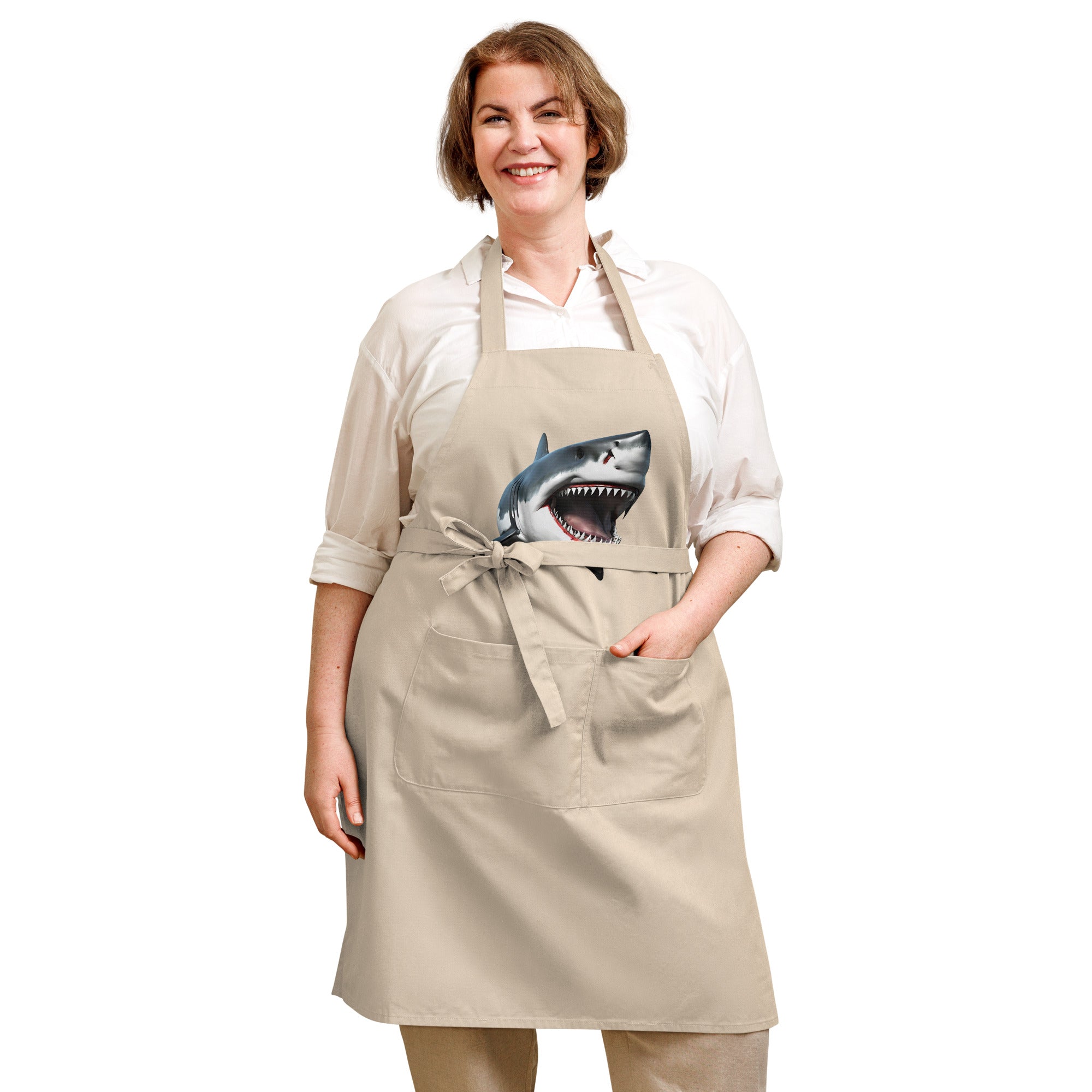 Great White Bite Organic Cotton Apron