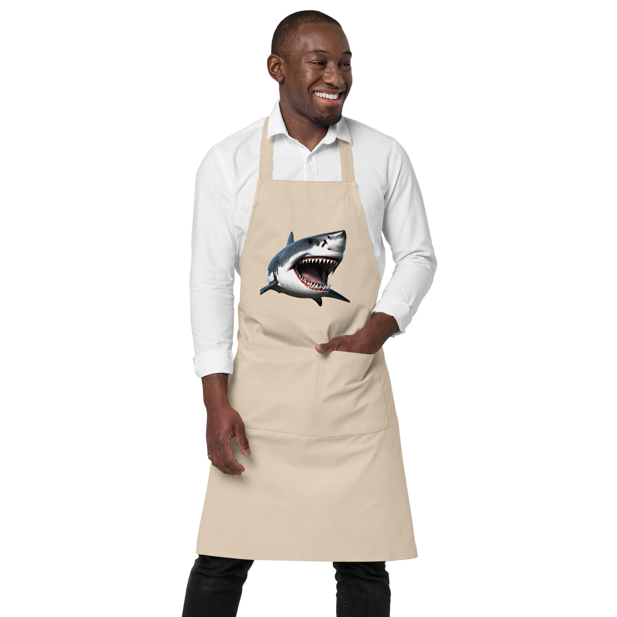 Great White Bite Organic Cotton Apron