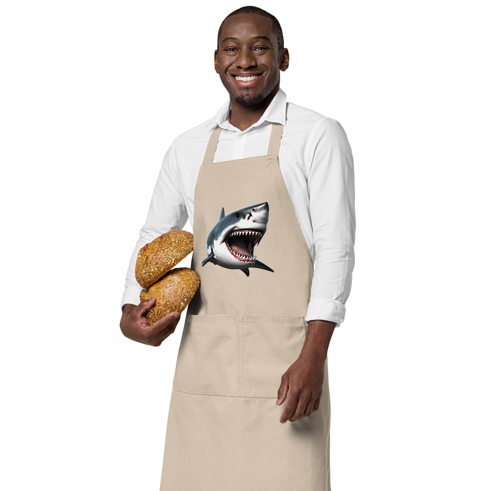 Great White Bite Organic Cotton Apron