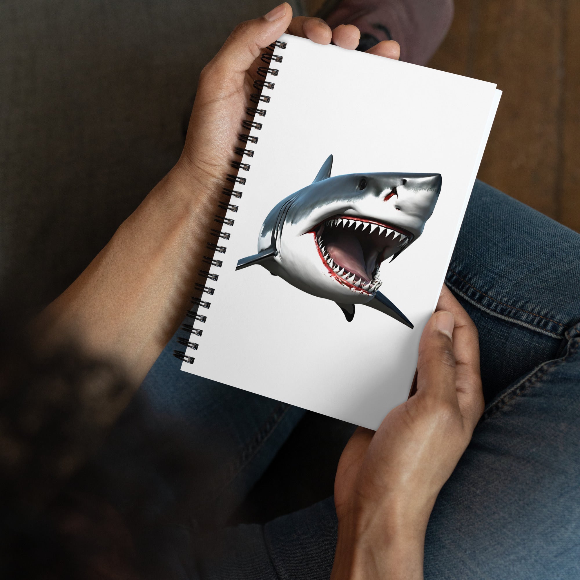 Great White Bite Spiral Notebook