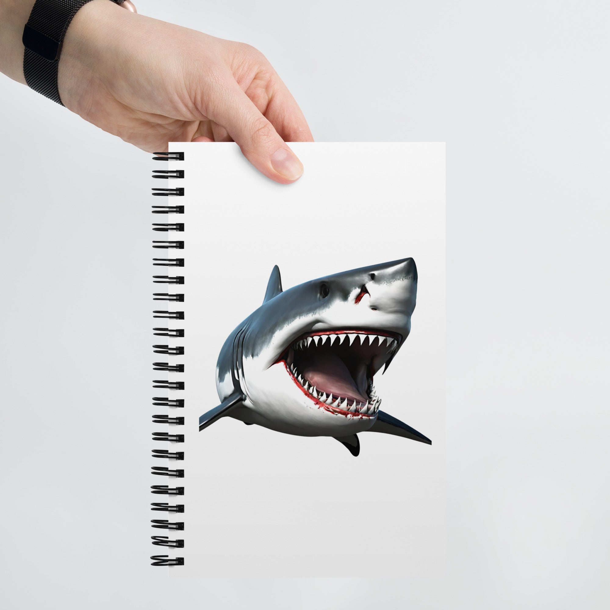 Great White Bite Spiral Notebook