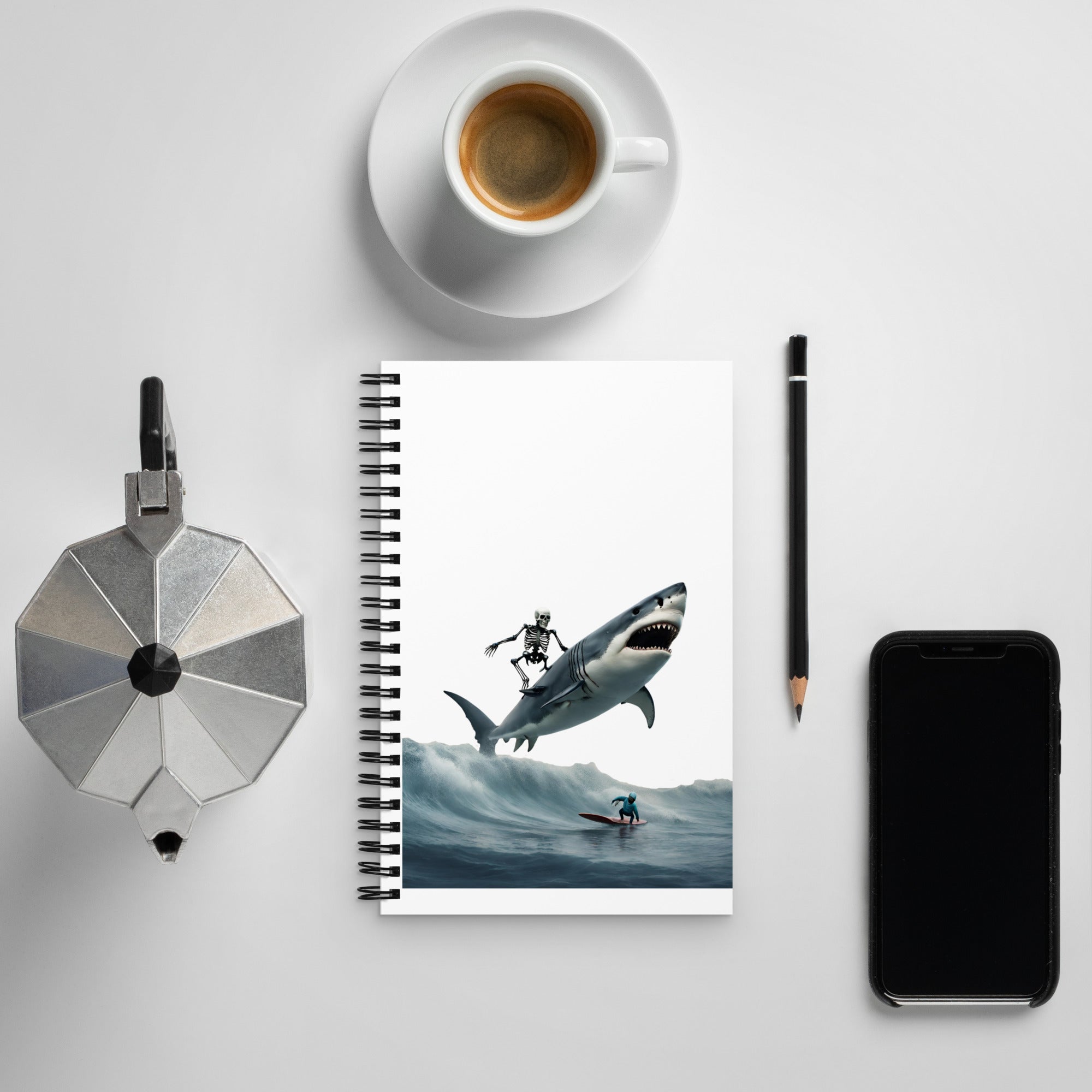 Shark Shredder Spiral Notebook