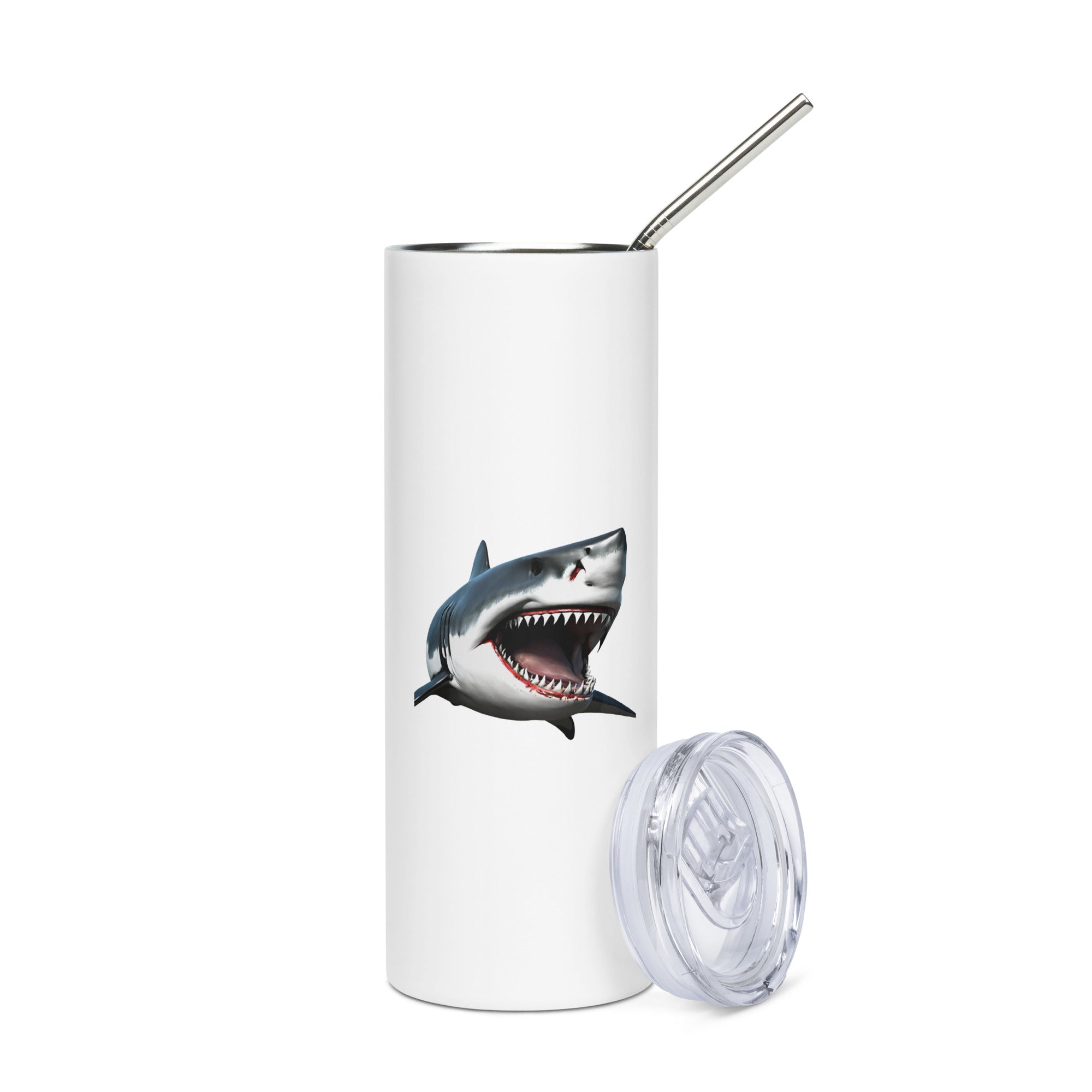 Great White Bite Stainless Steel Tumbler