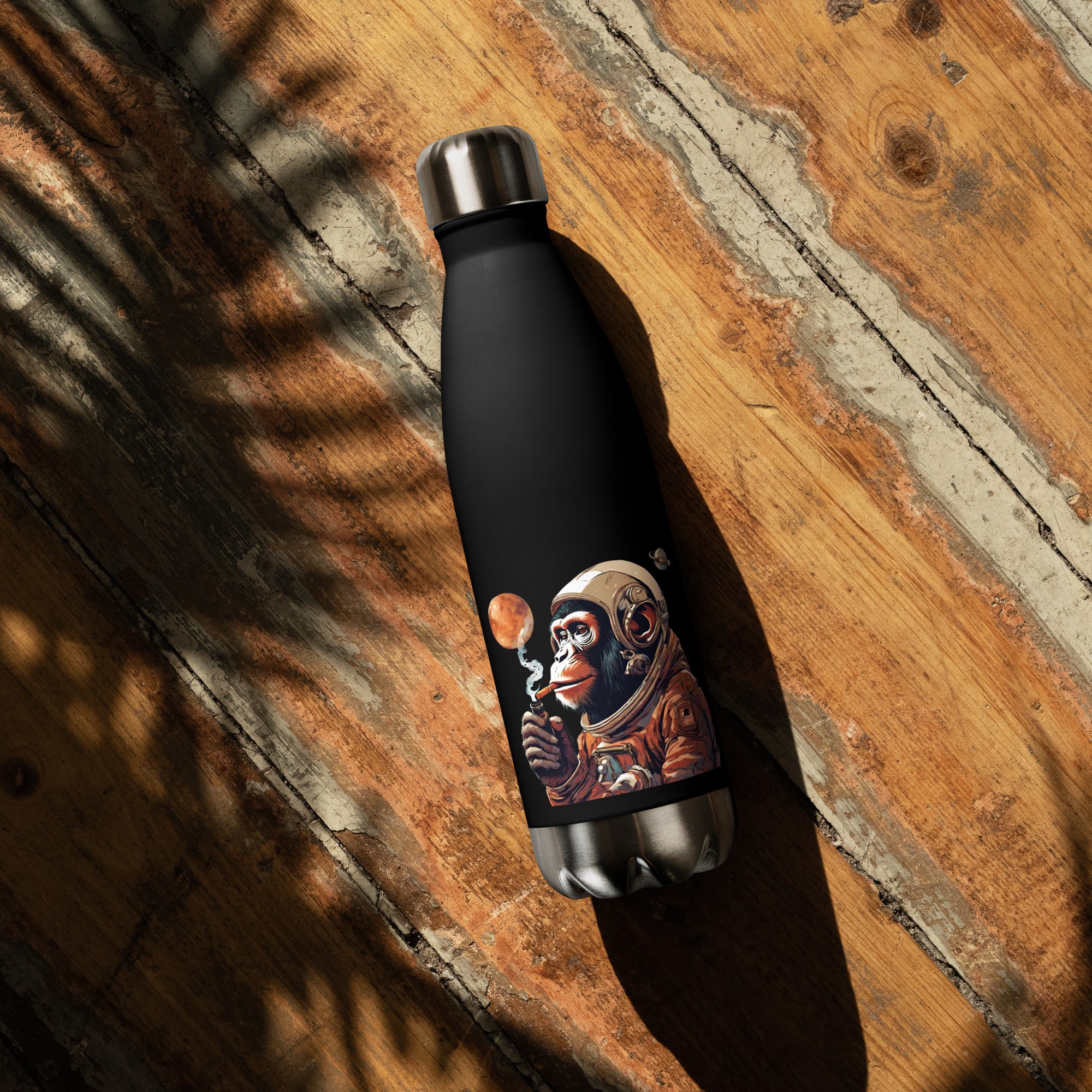 Ape Astronaut Stainless Steel Water Bottle