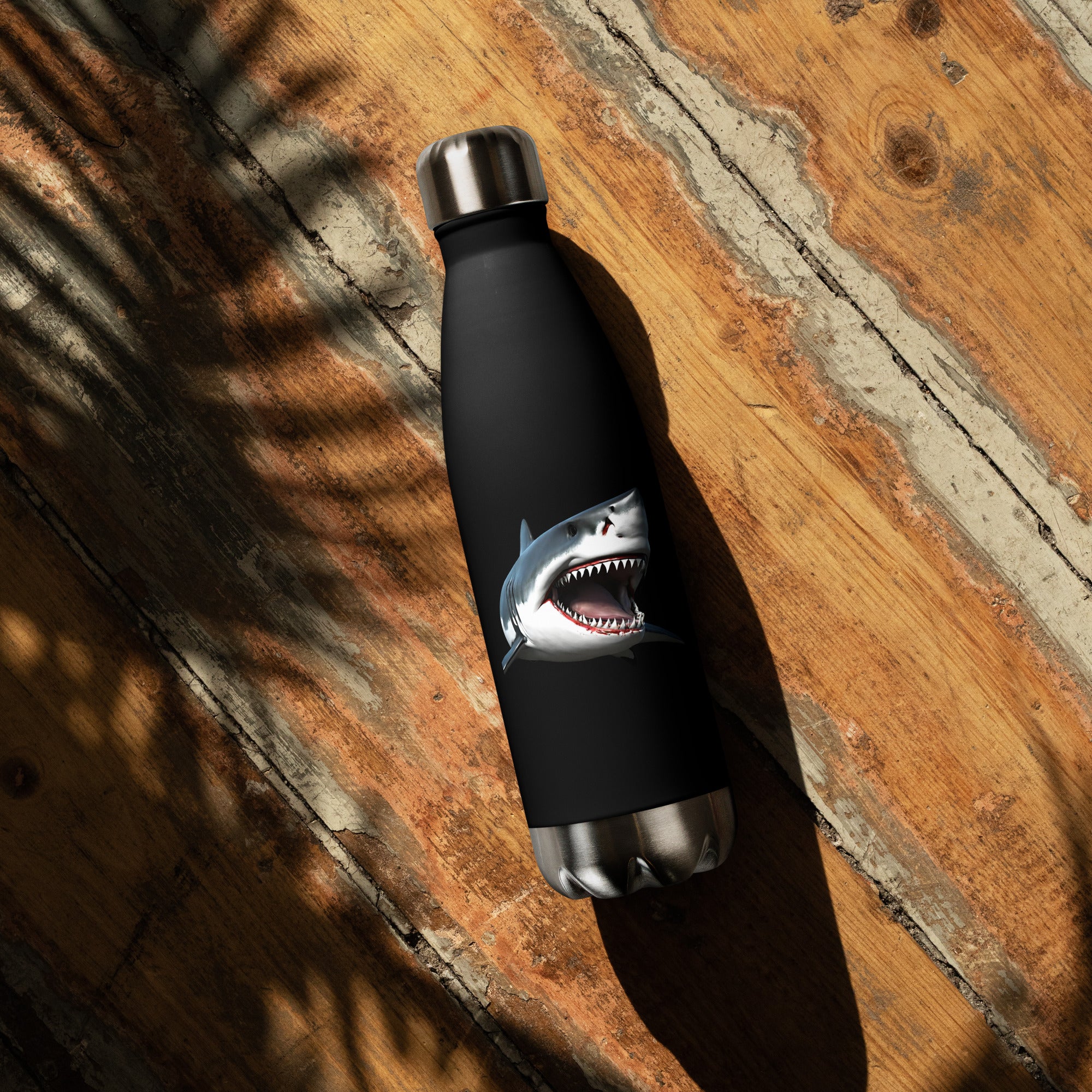 Great White Bite Stainless Steel Water Bottle