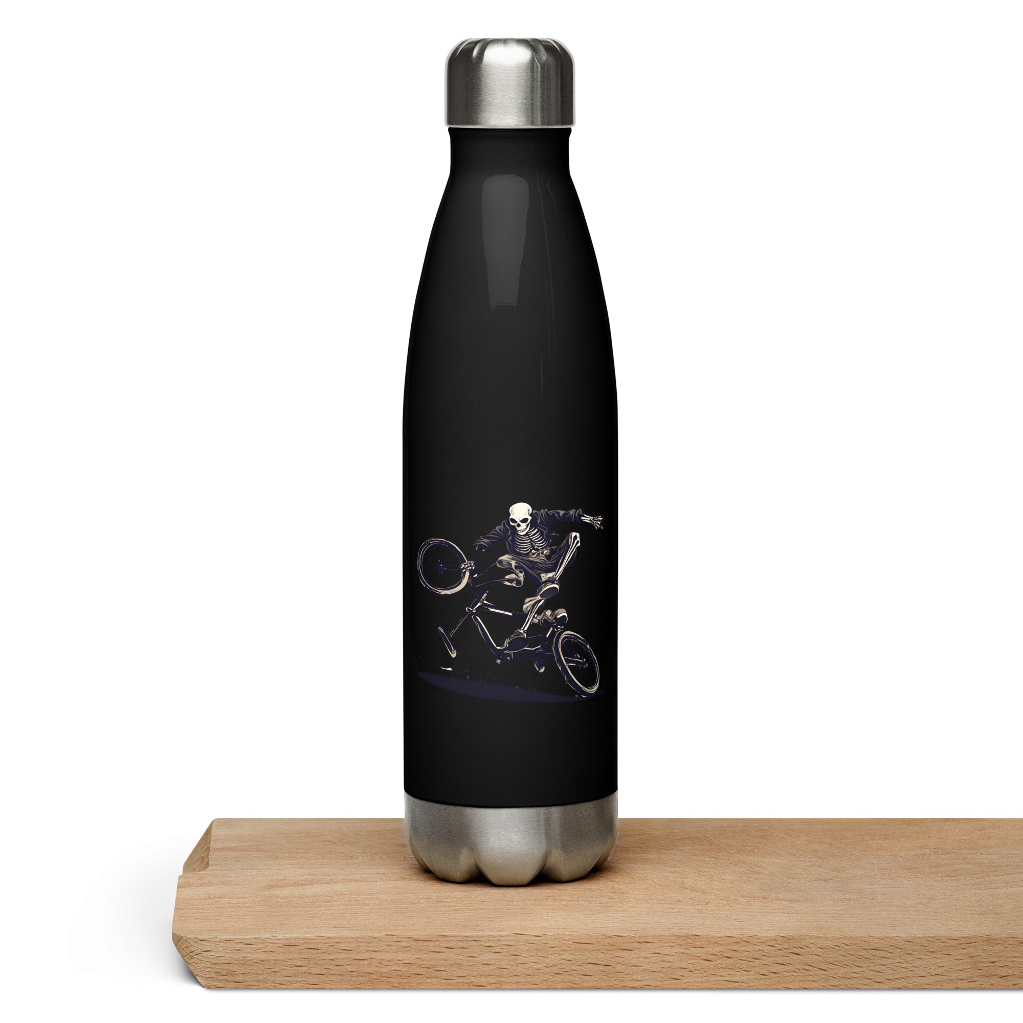 Till the Wheels Fall Off Stainless Steel Water Bottle