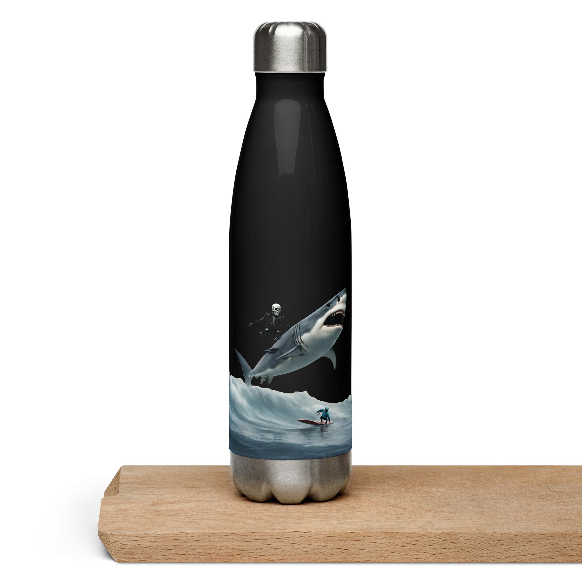 Shark Shredder Stainless Steel Water Bottle