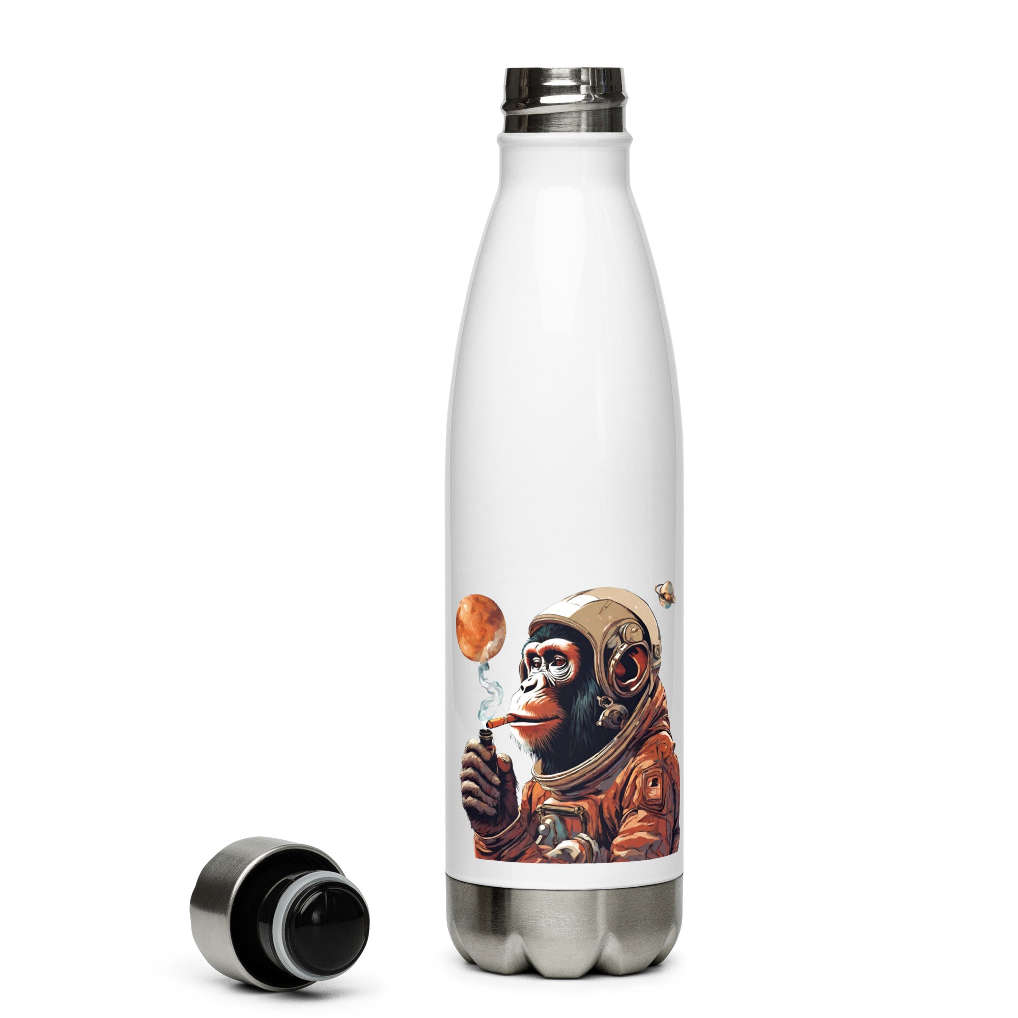 Ape Astronaut Stainless Steel Water Bottle