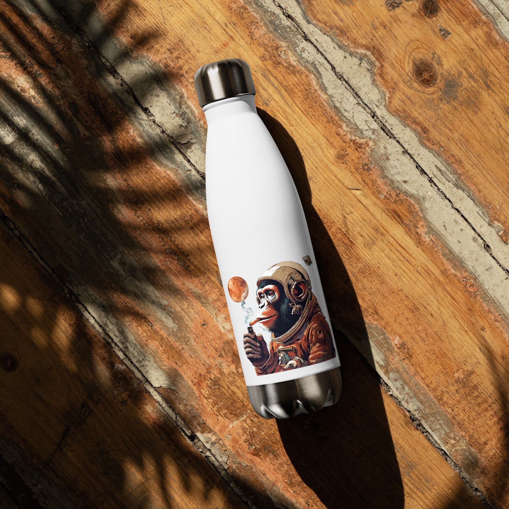 Ape Astronaut Stainless Steel Water Bottle