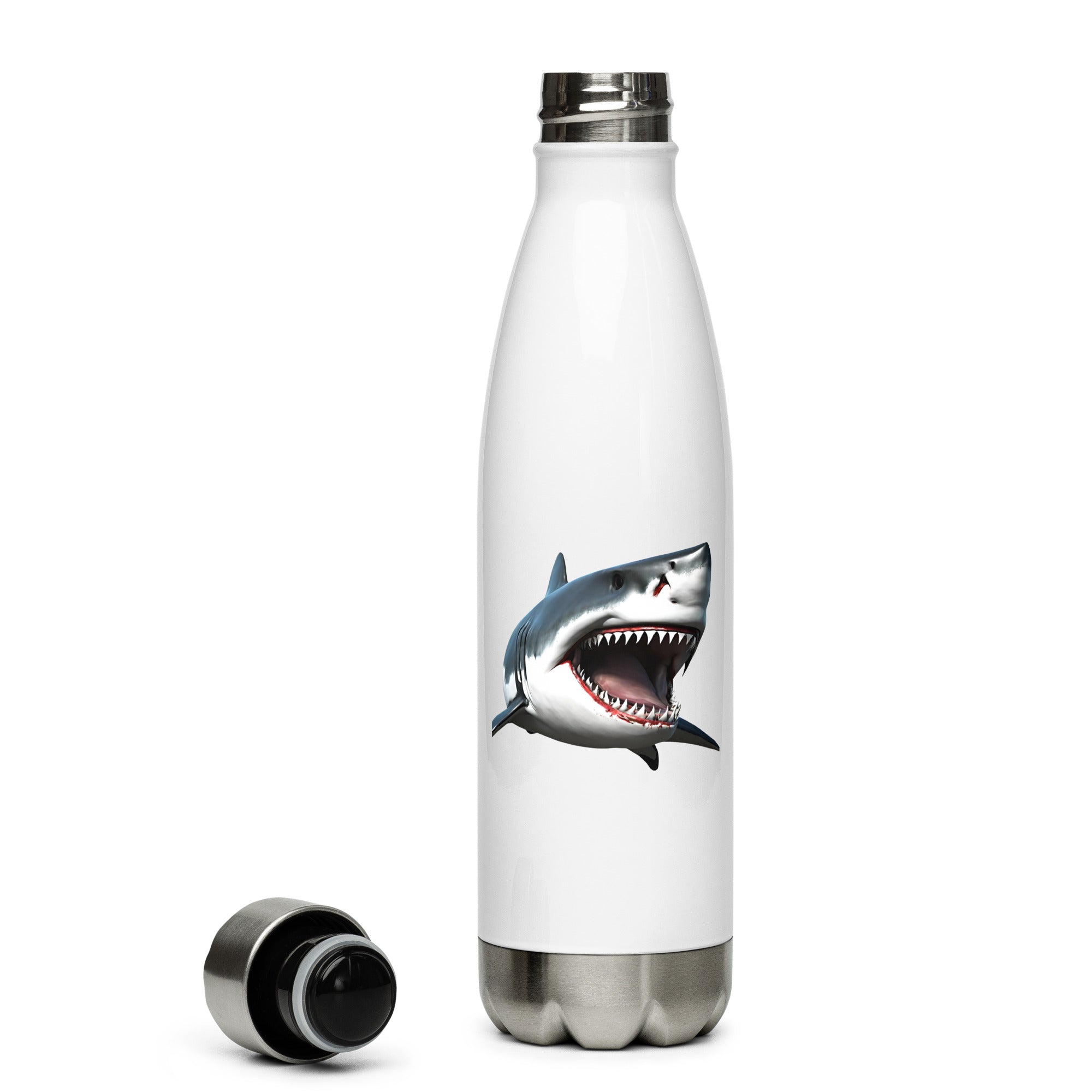 Great White Bite Stainless Steel Water Bottle