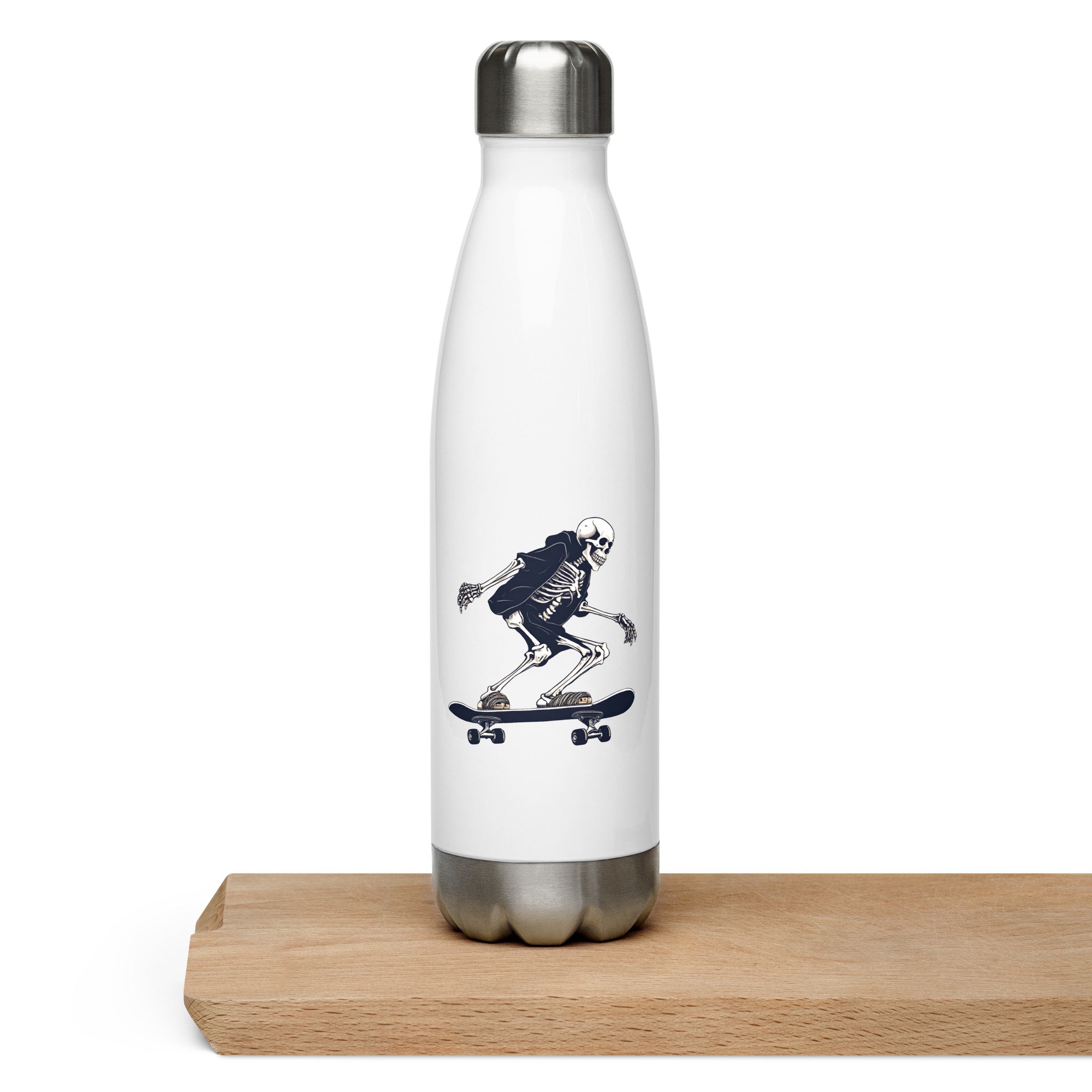 Skateboarding Skeleton Stainless Steel Water Bottle